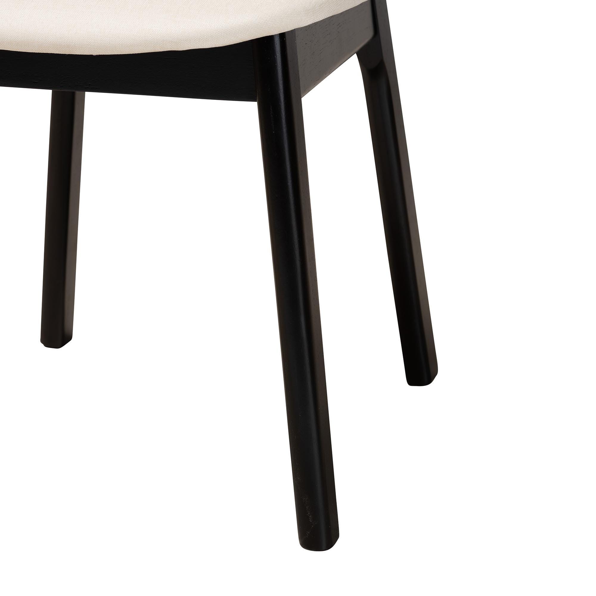 Baxton Studio Darrion Dining Table and 4 Chairs, , large