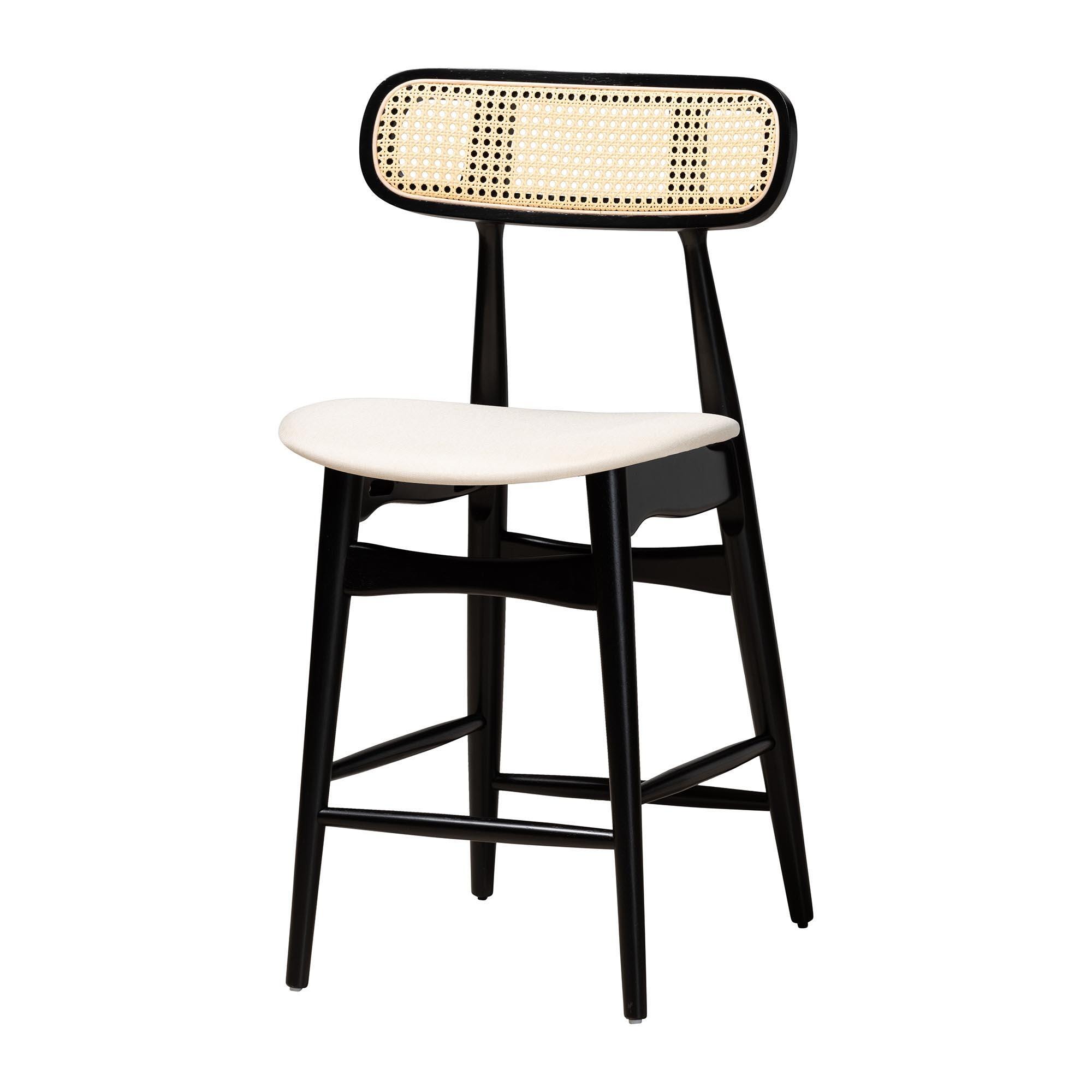 Baxton Studio Tarana Counter Height Dining Table and 4 Bar Stools, , large
