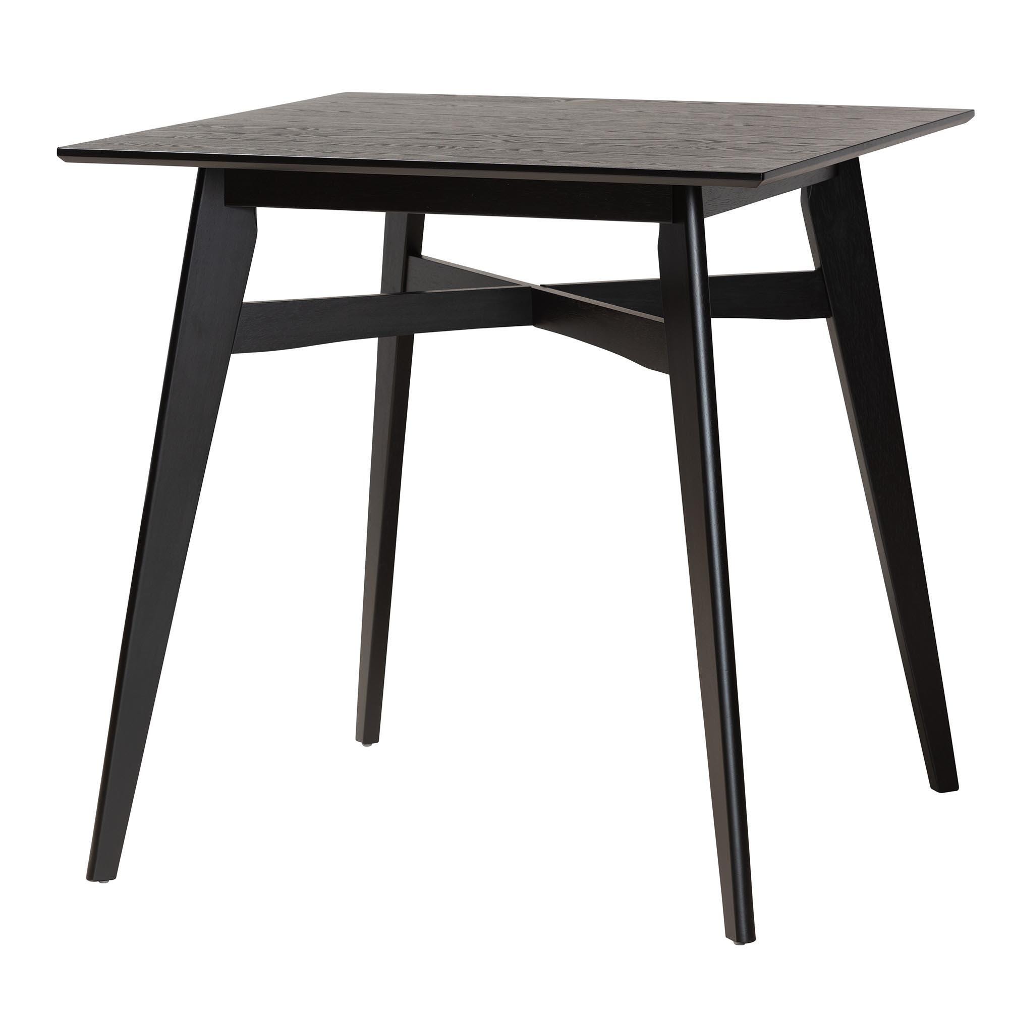 Baxton Studio Tarana Counter Height Dining Table and 4 Bar Stools, , large