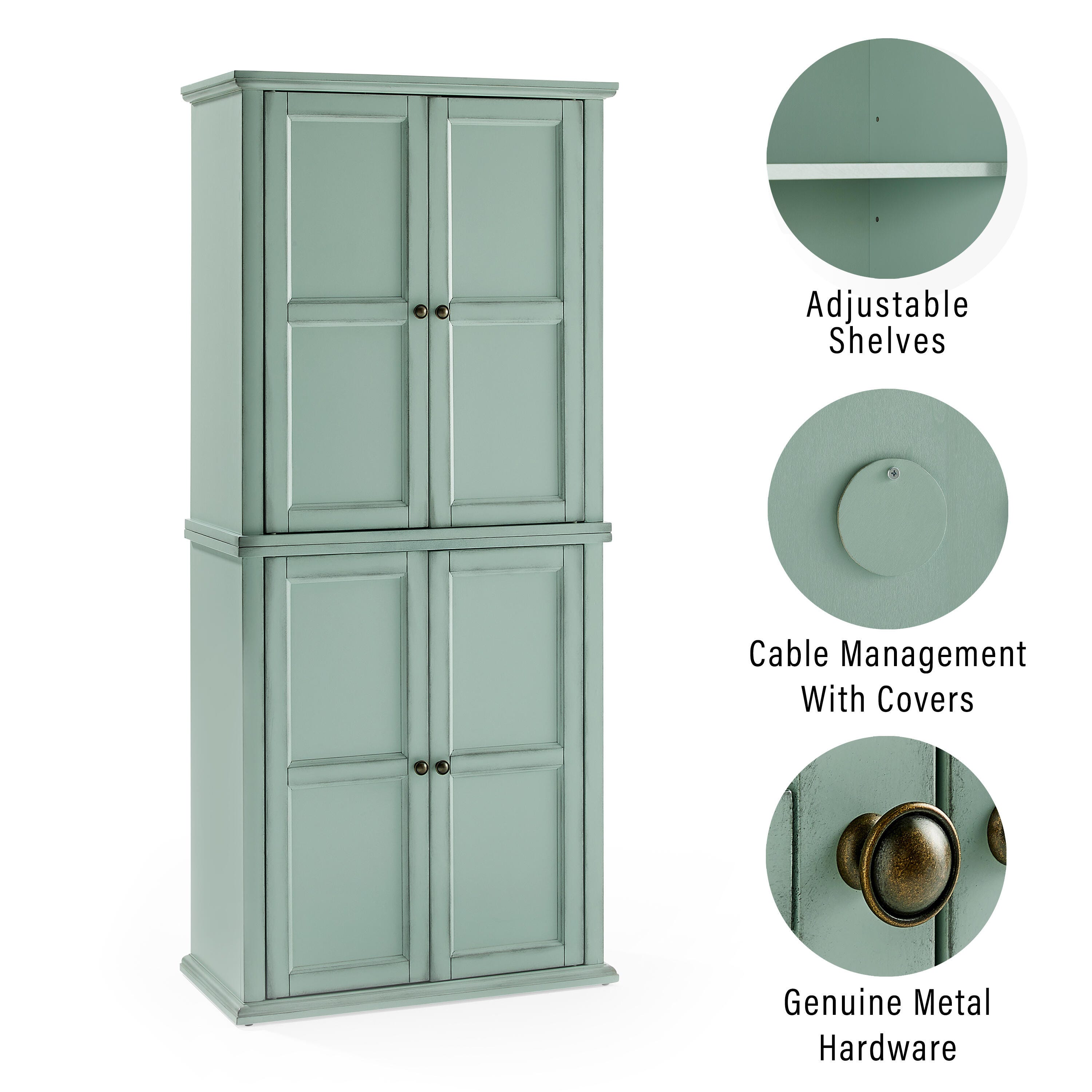 Crosley Furniture Holbrook 2-Piece Pantry Set | Ashley