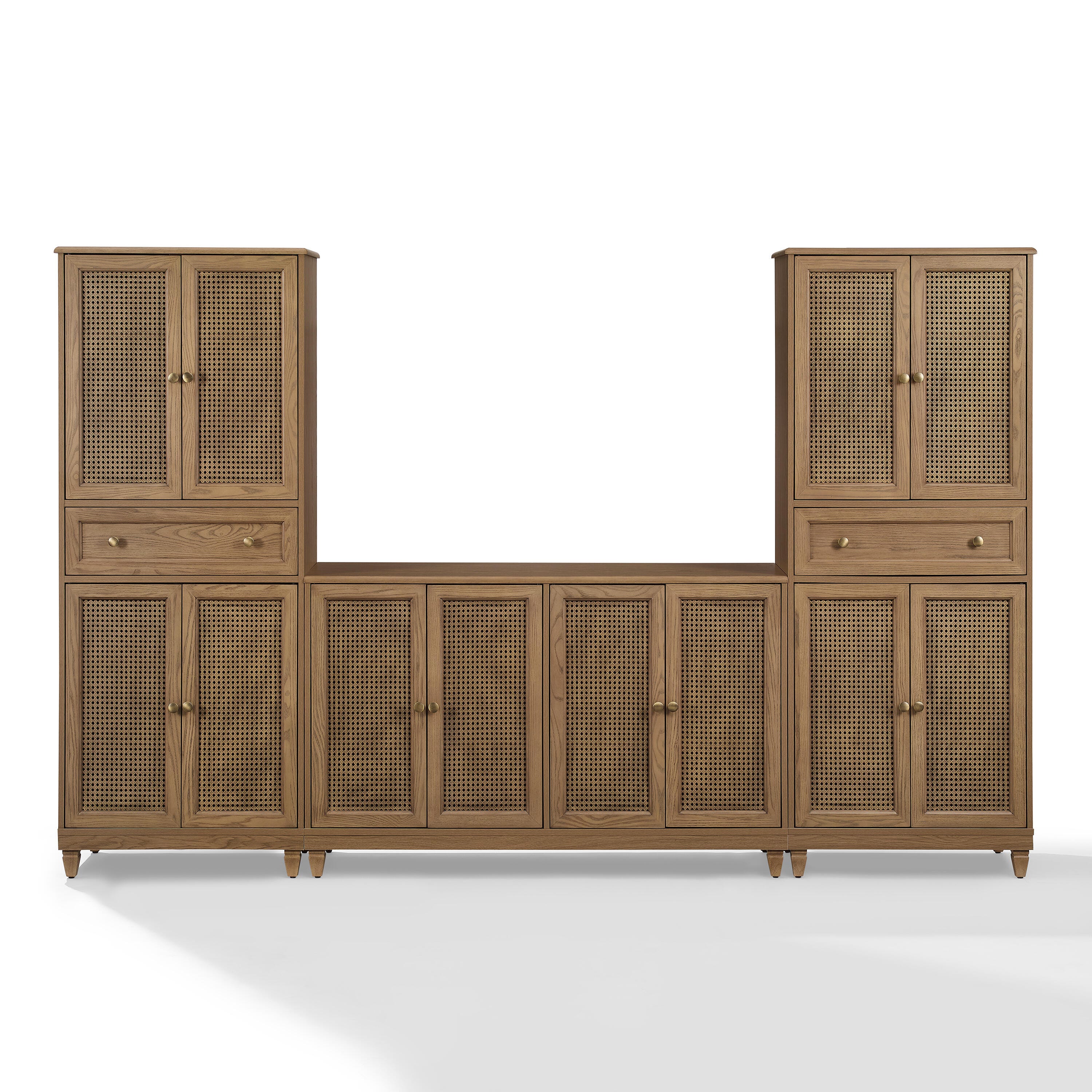 Crosley Furniture Katia 3-Piece Sideboard and Pantry Set | Ashley