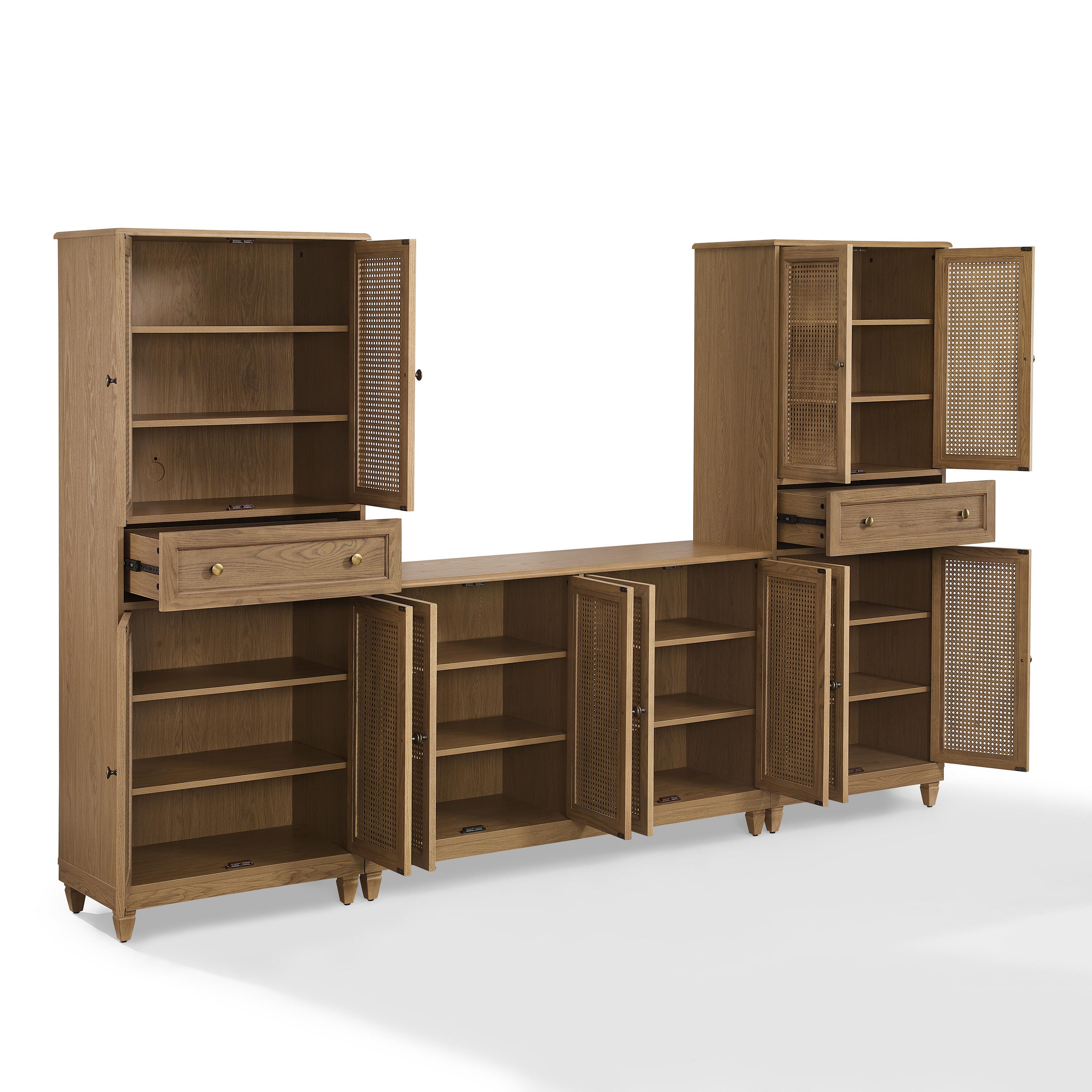 Crosley Furniture Katia 3-Piece Sideboard and Pantry Set, , large