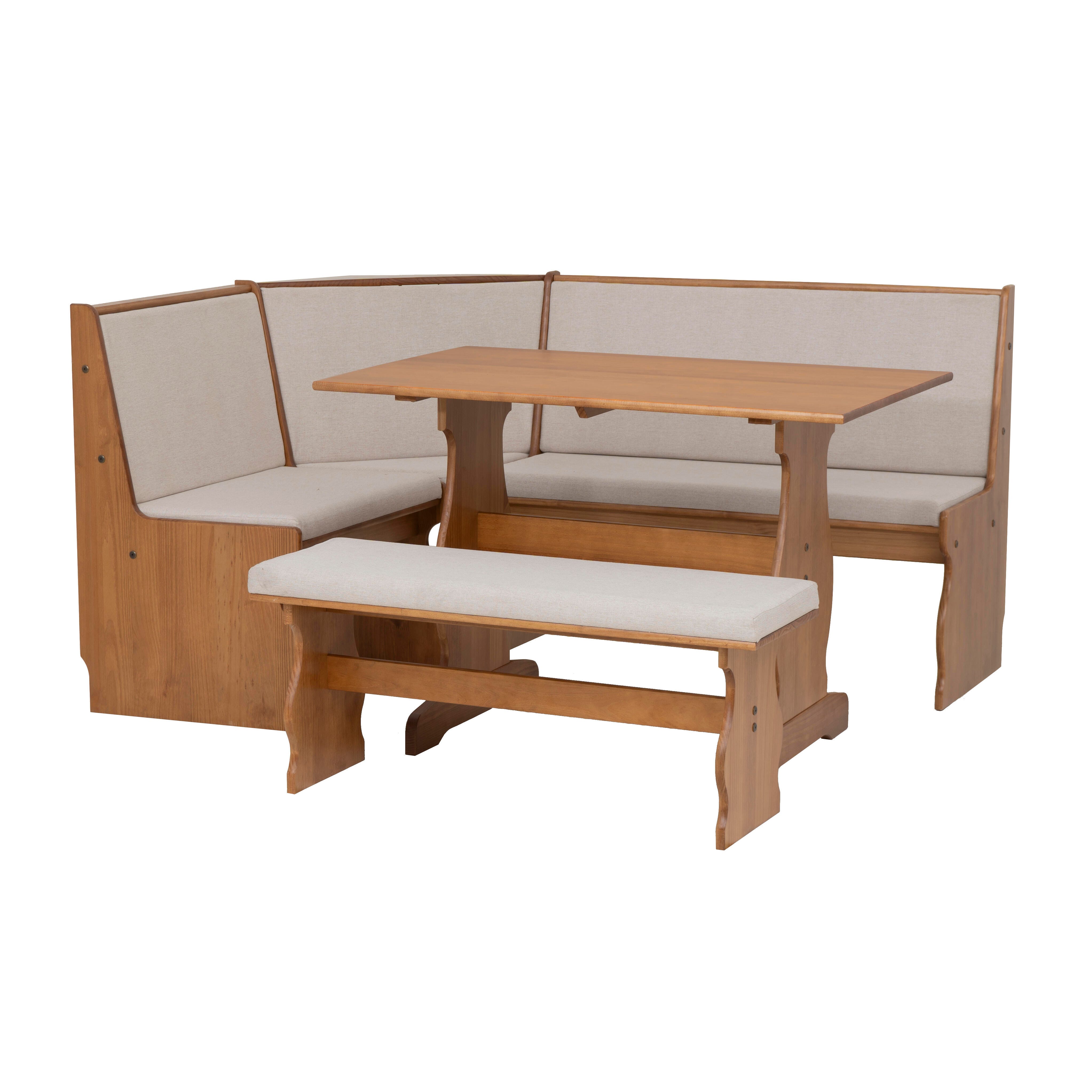 Linon Corner Nook Dining Set, , large