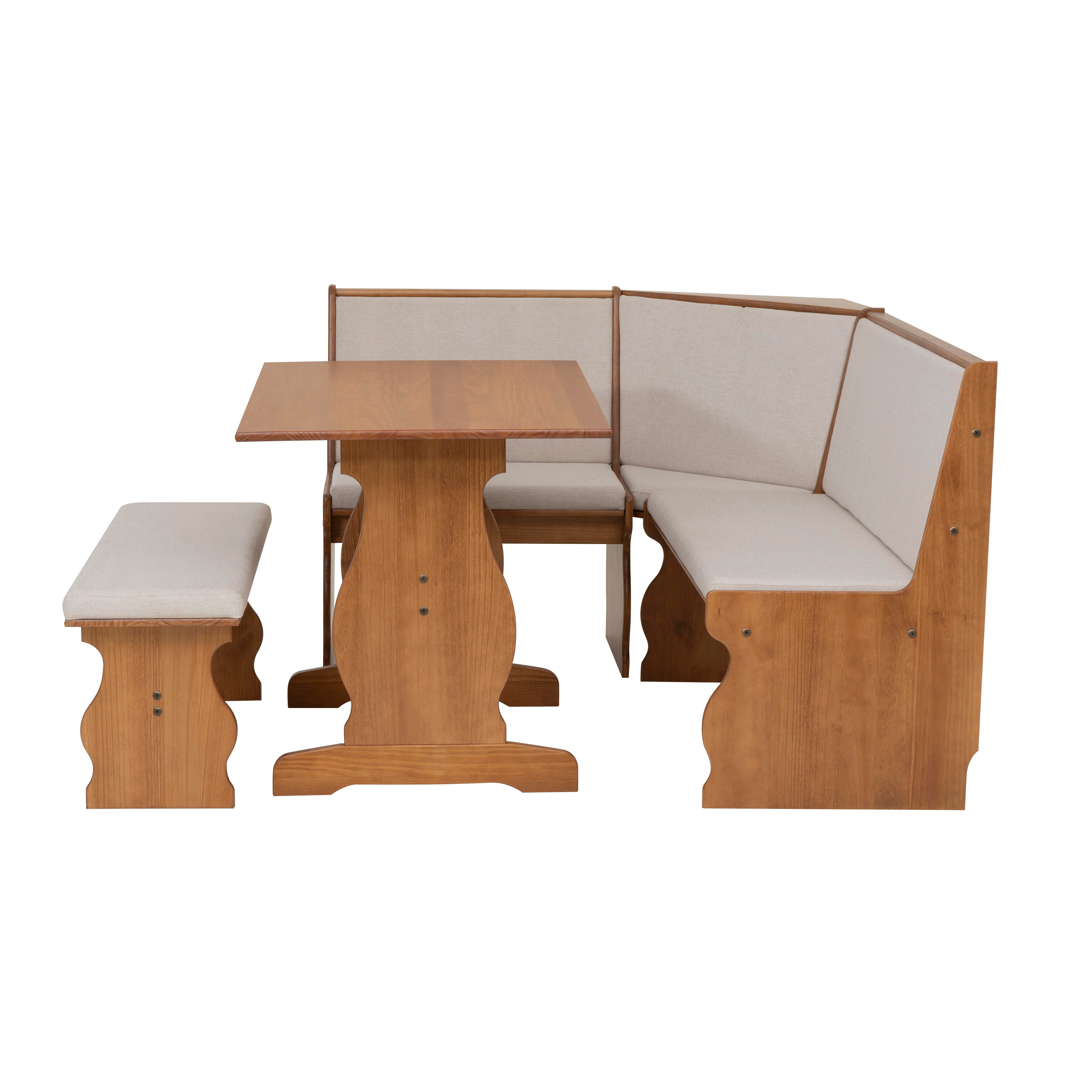 Linon Corner Nook Dining Set, , large