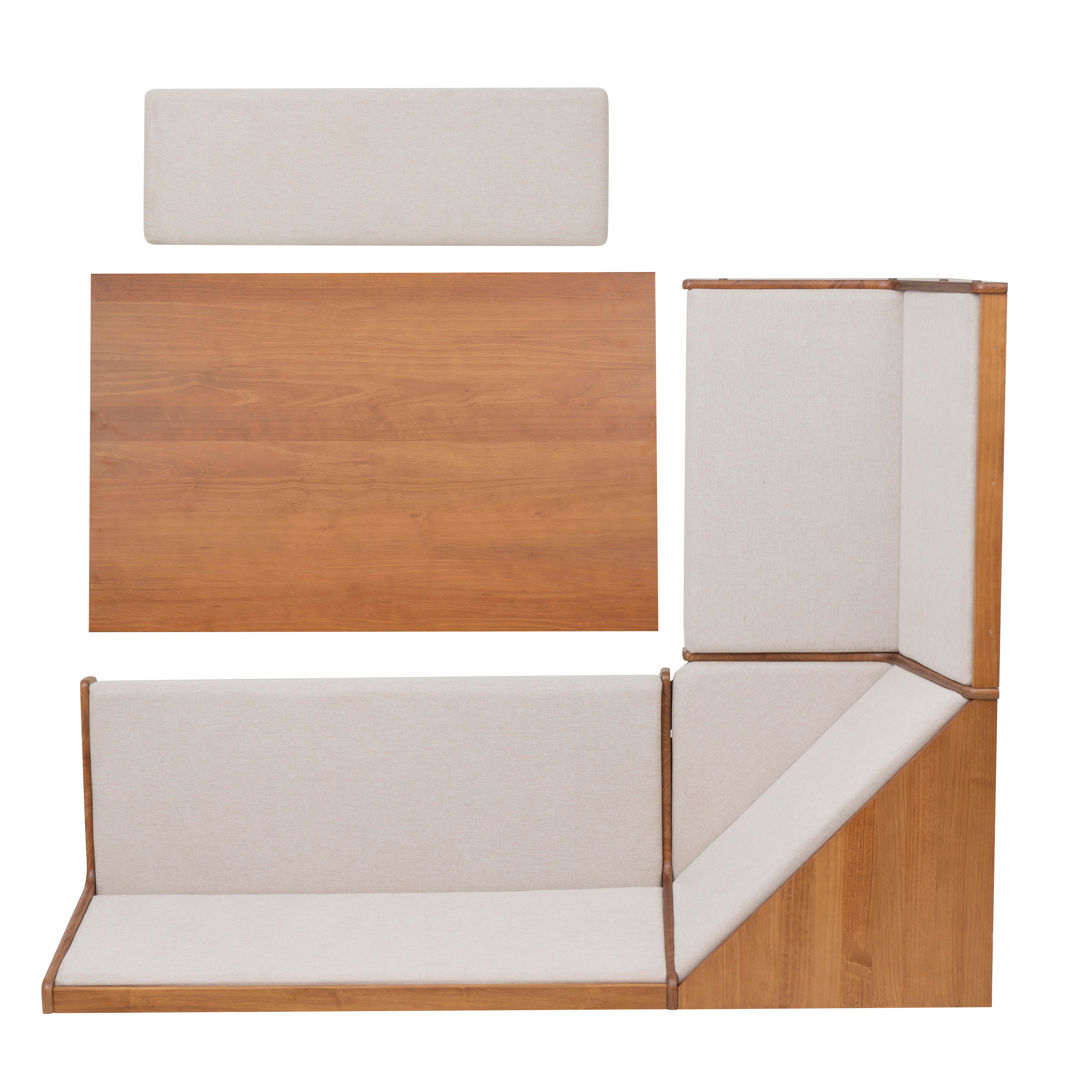 Linon Corner Nook Dining Set, , large
