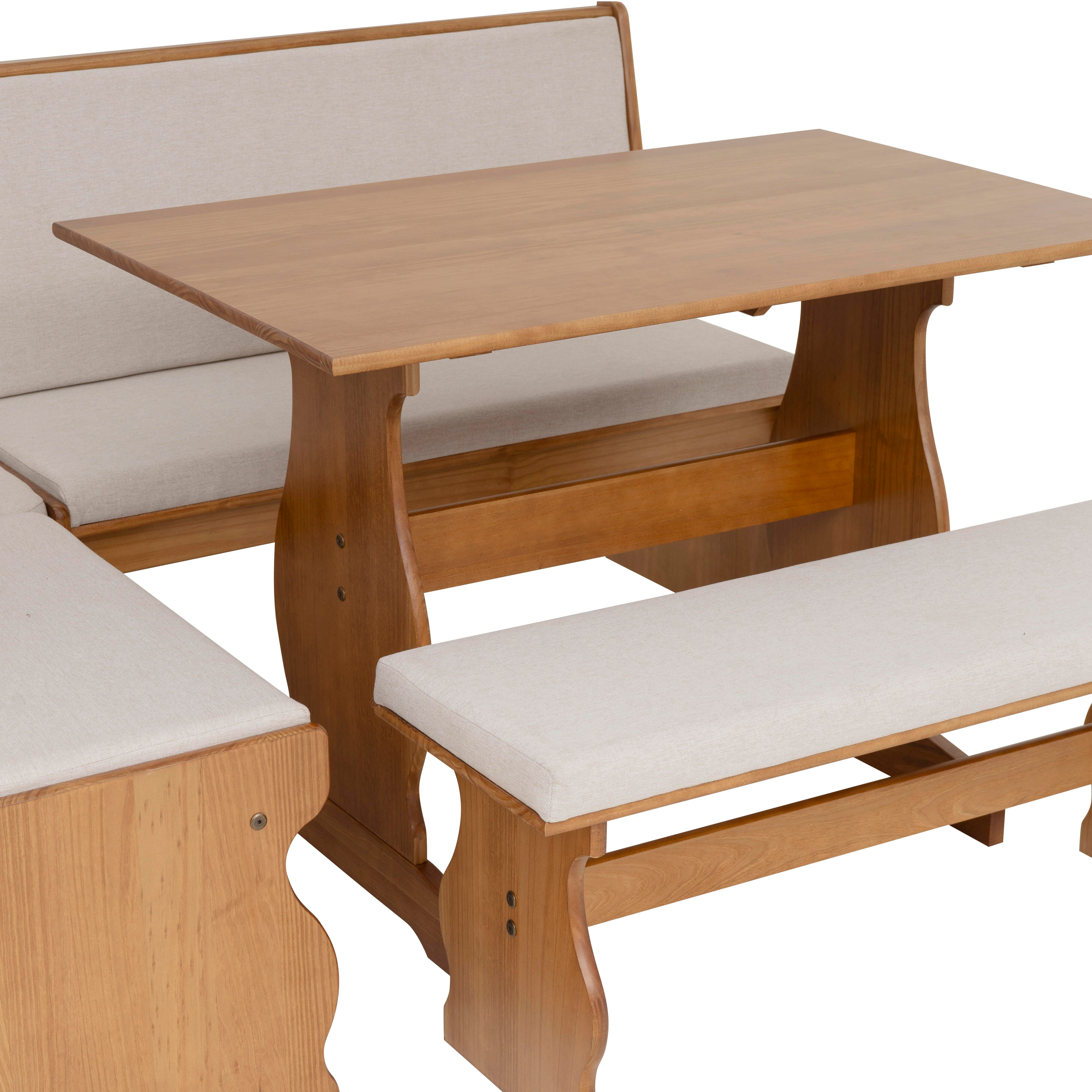 Linon Corner Nook Dining Set, , large