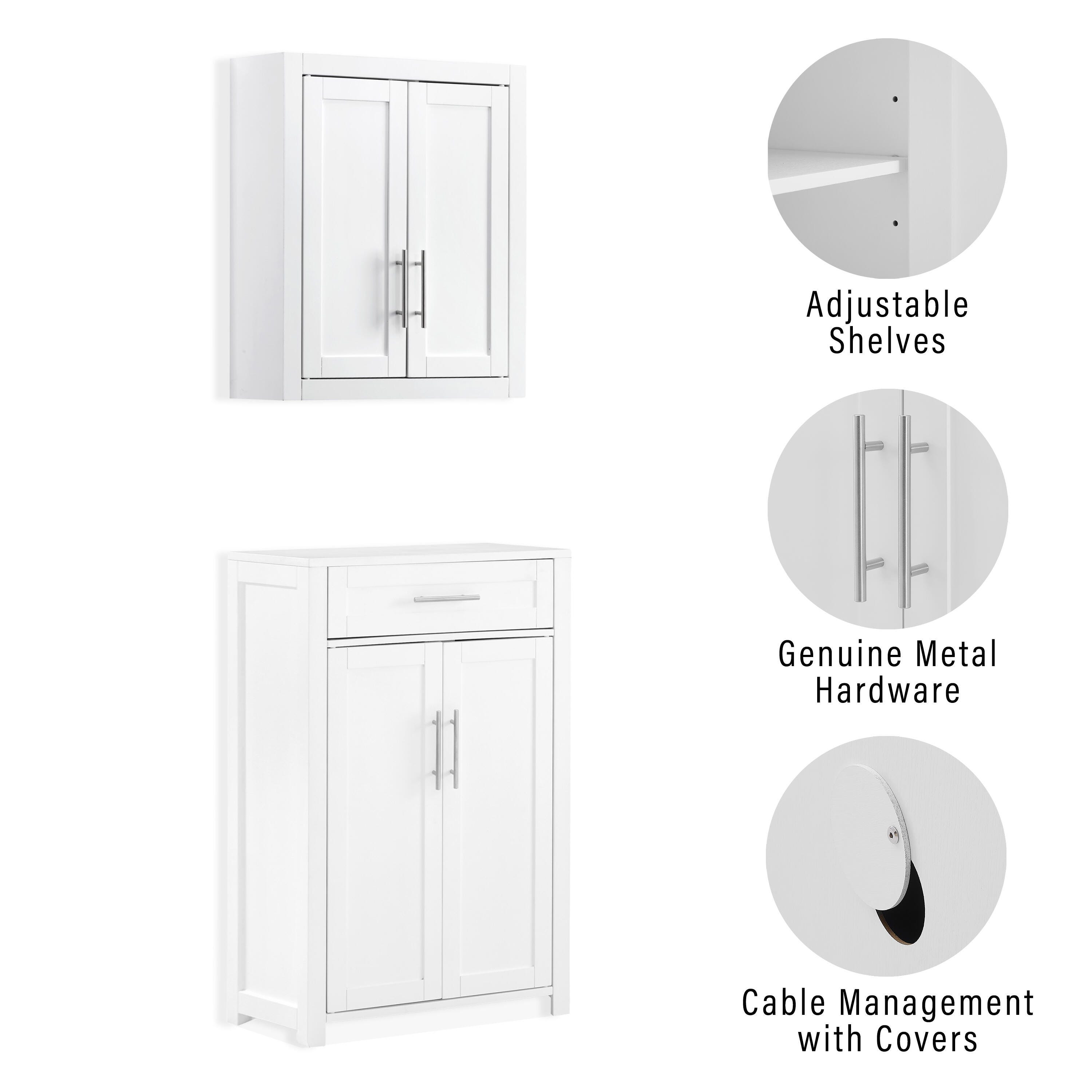 Crosley Furniture Savannah 2-Piece Pantry Set, , large