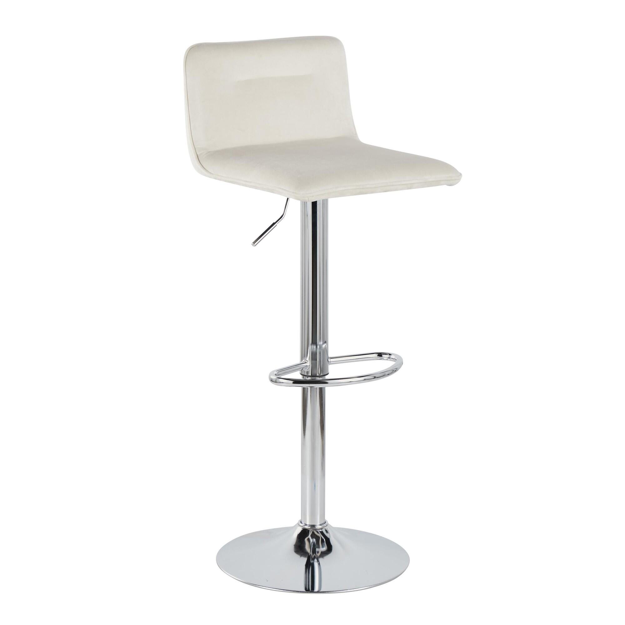 LumiSource Casper Solid Adjustable Bar Height Bar Stool (Set of 2), , large