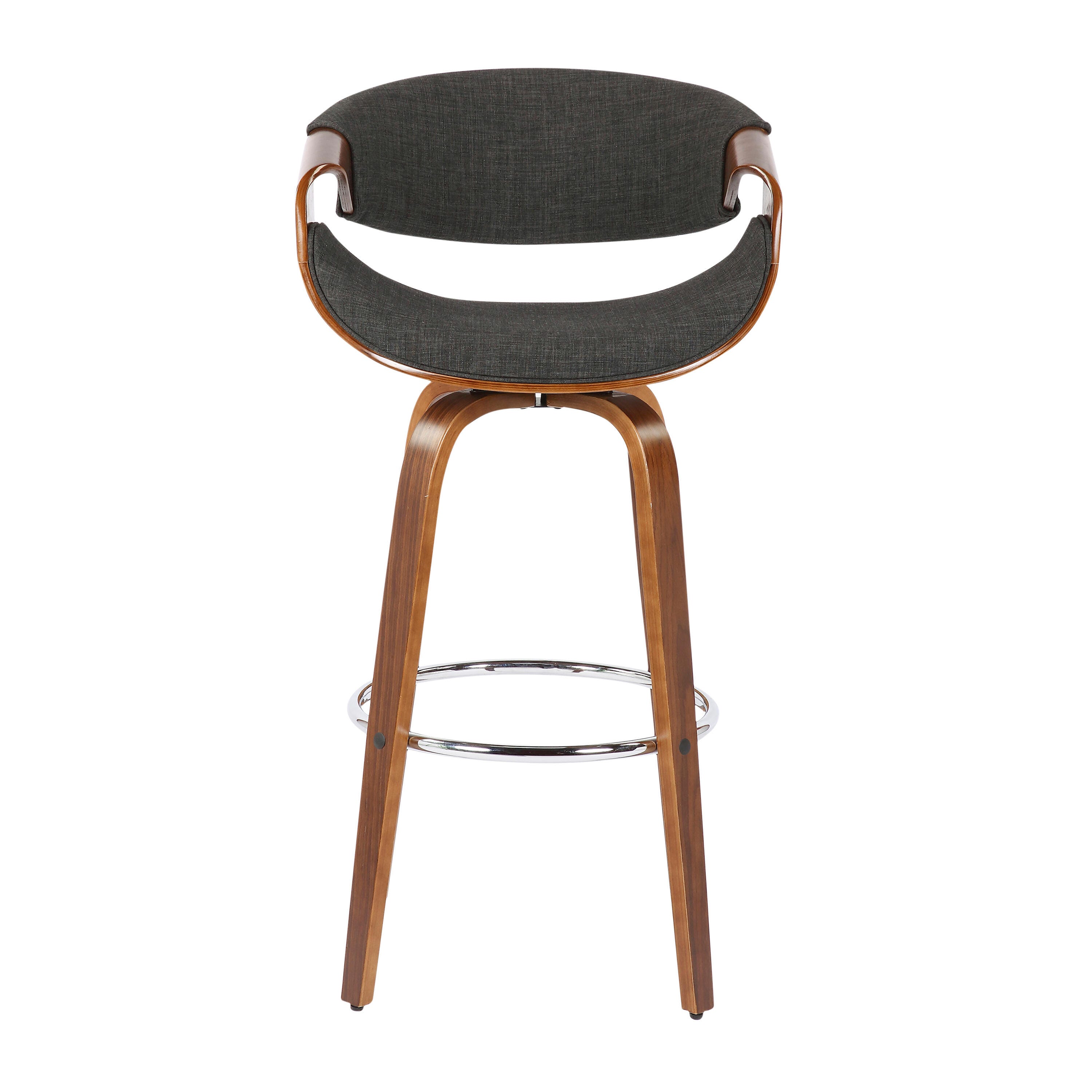 LumiSource Curvini Swivel Bar Height Bar Stool (Set of 2), , large