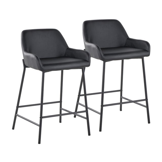 LumiSource Daniella Counter Height Bar Stool (Set of 2)