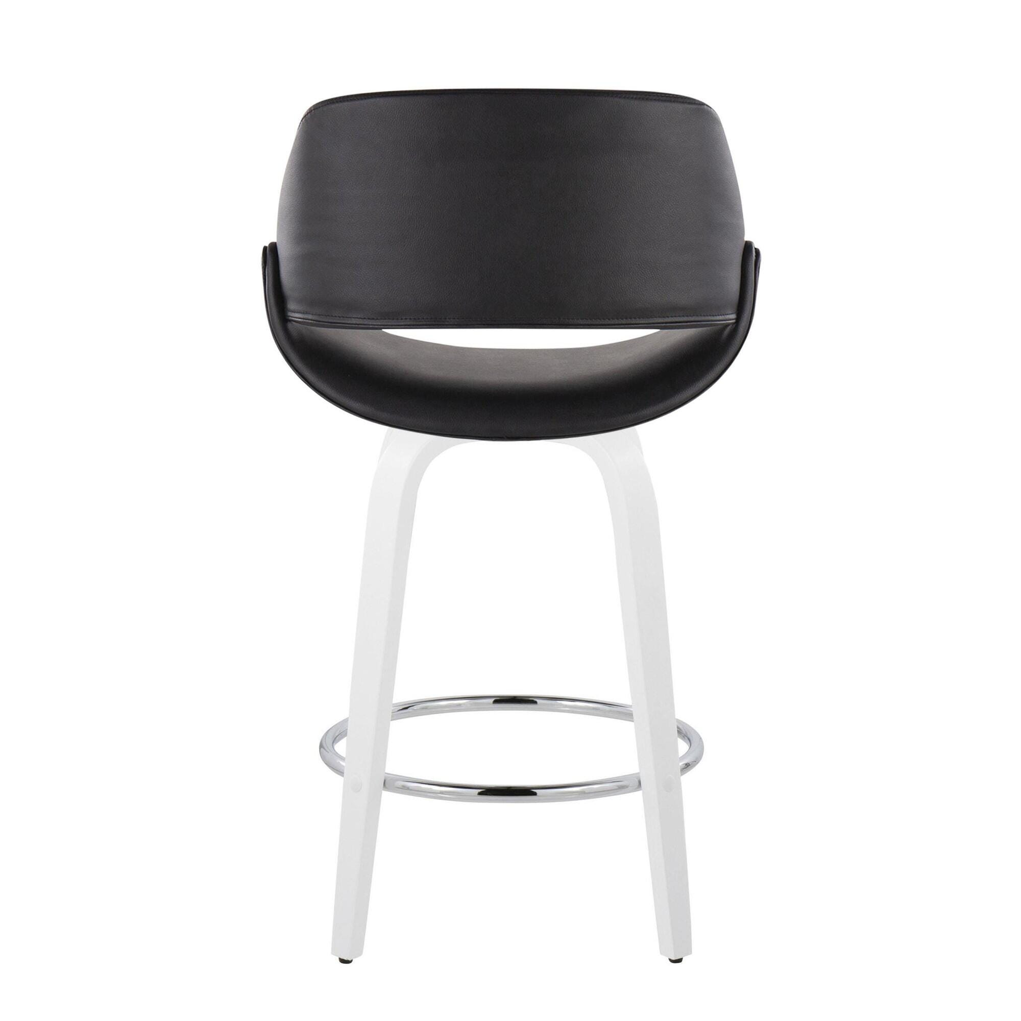 LumiSource Fabrico Swivel Counter Height Bar Stool (Set of 2), , large