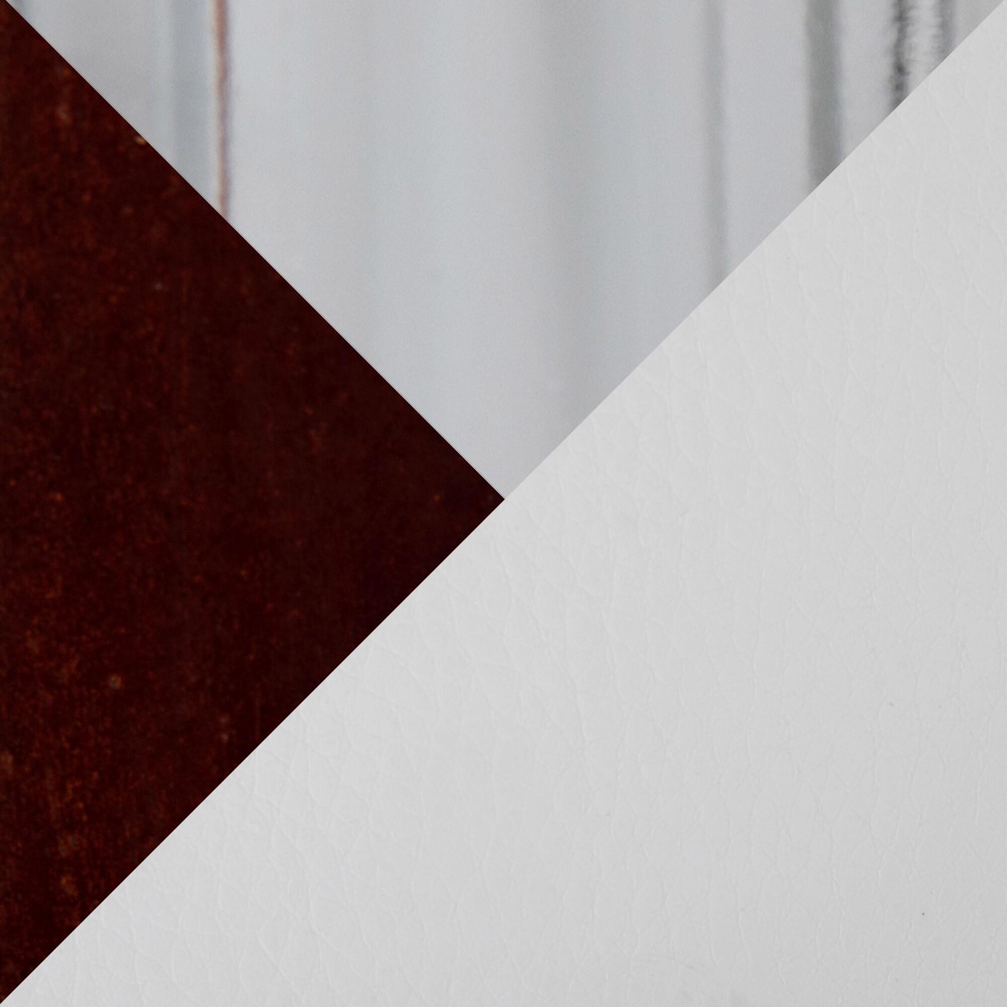 Swatch color White/Mahogany 