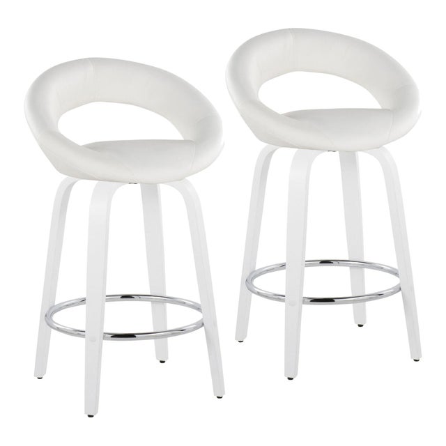 LumiSource Posh Counter Height Bar Stool (Set of 2)