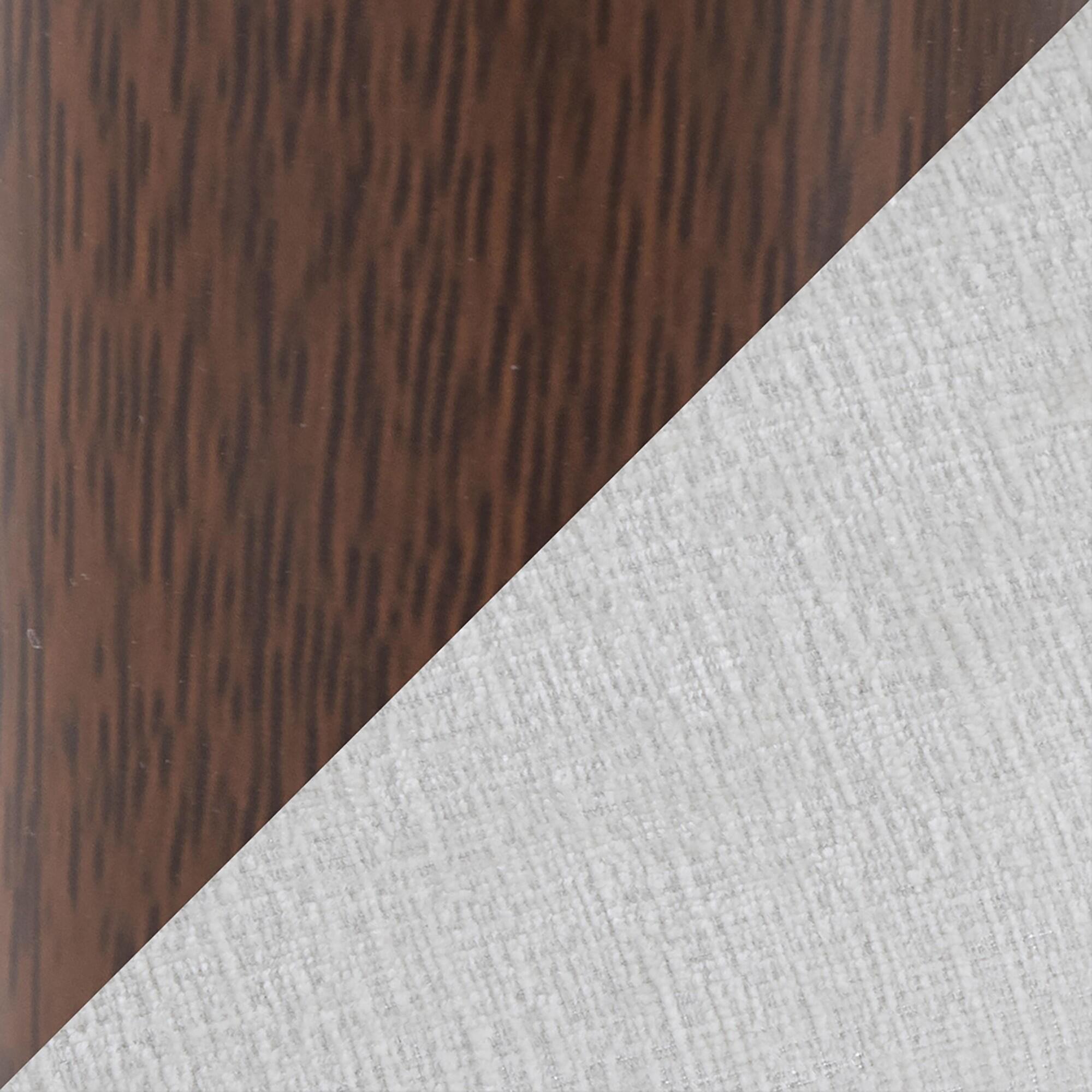 Select Color: Off-White/Mahogany
