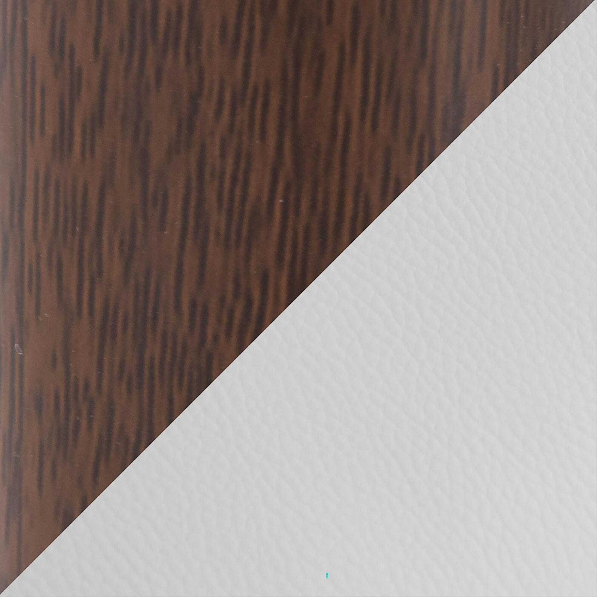 Swatch color White/Mahogany 
