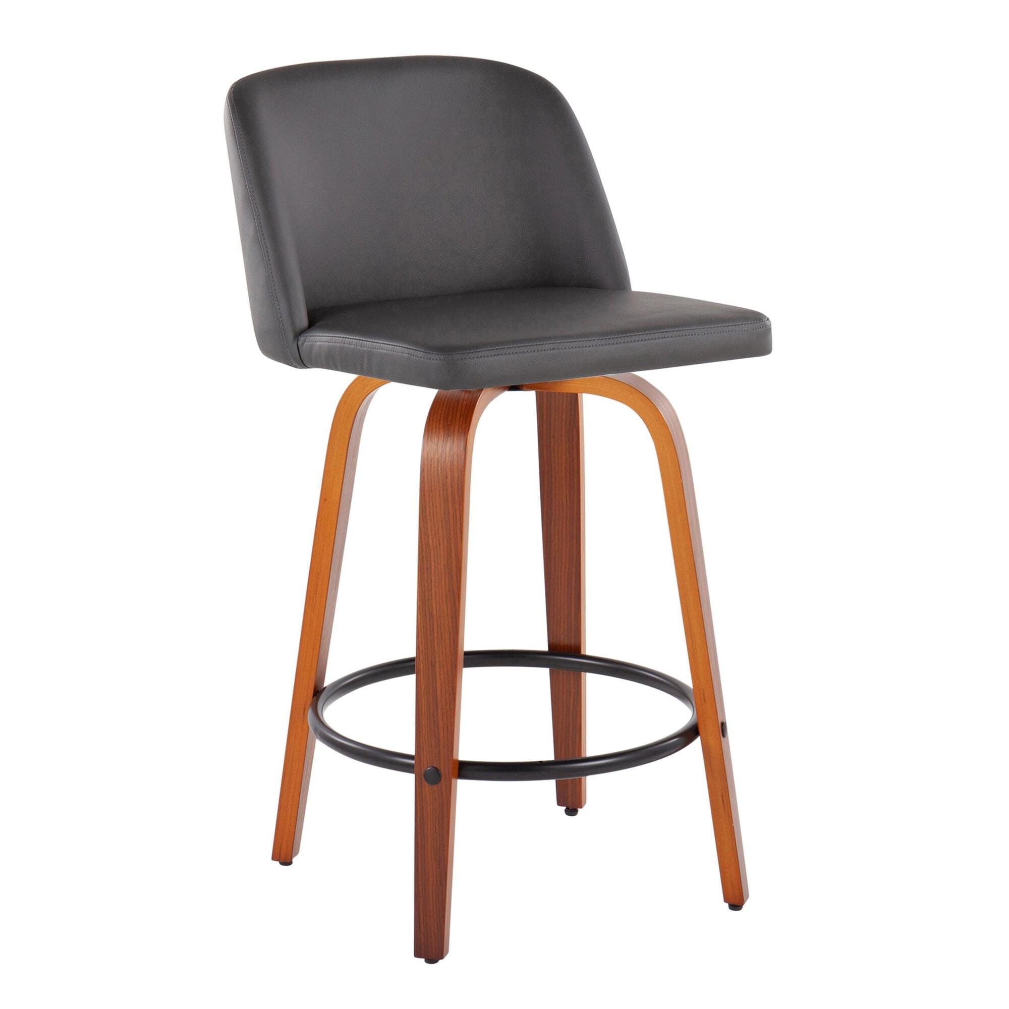 LumiSource Toriano Counter Height Bar Stool (Set of 2), , large