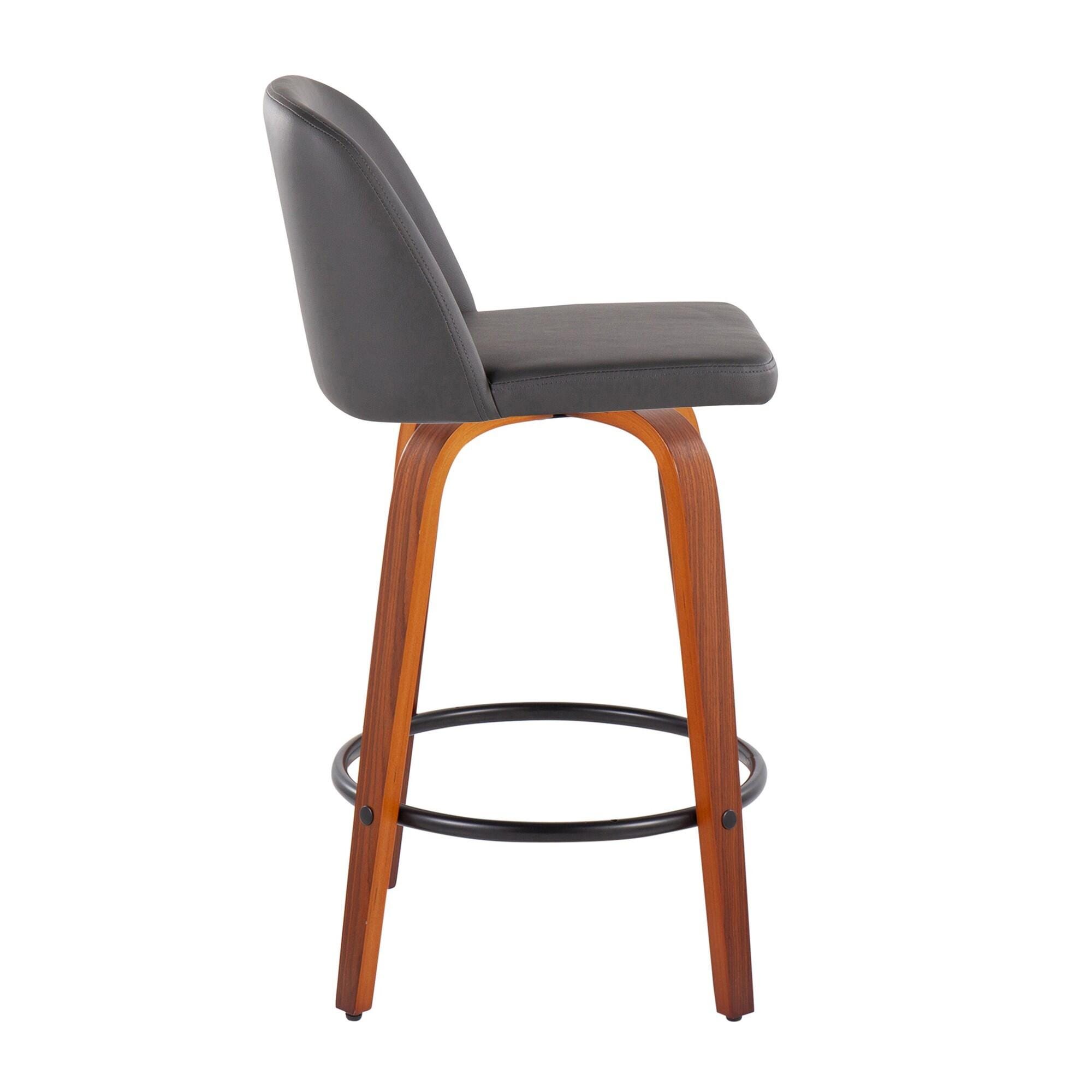 LumiSource Toriano Counter Height Bar Stool (Set of 2), , large