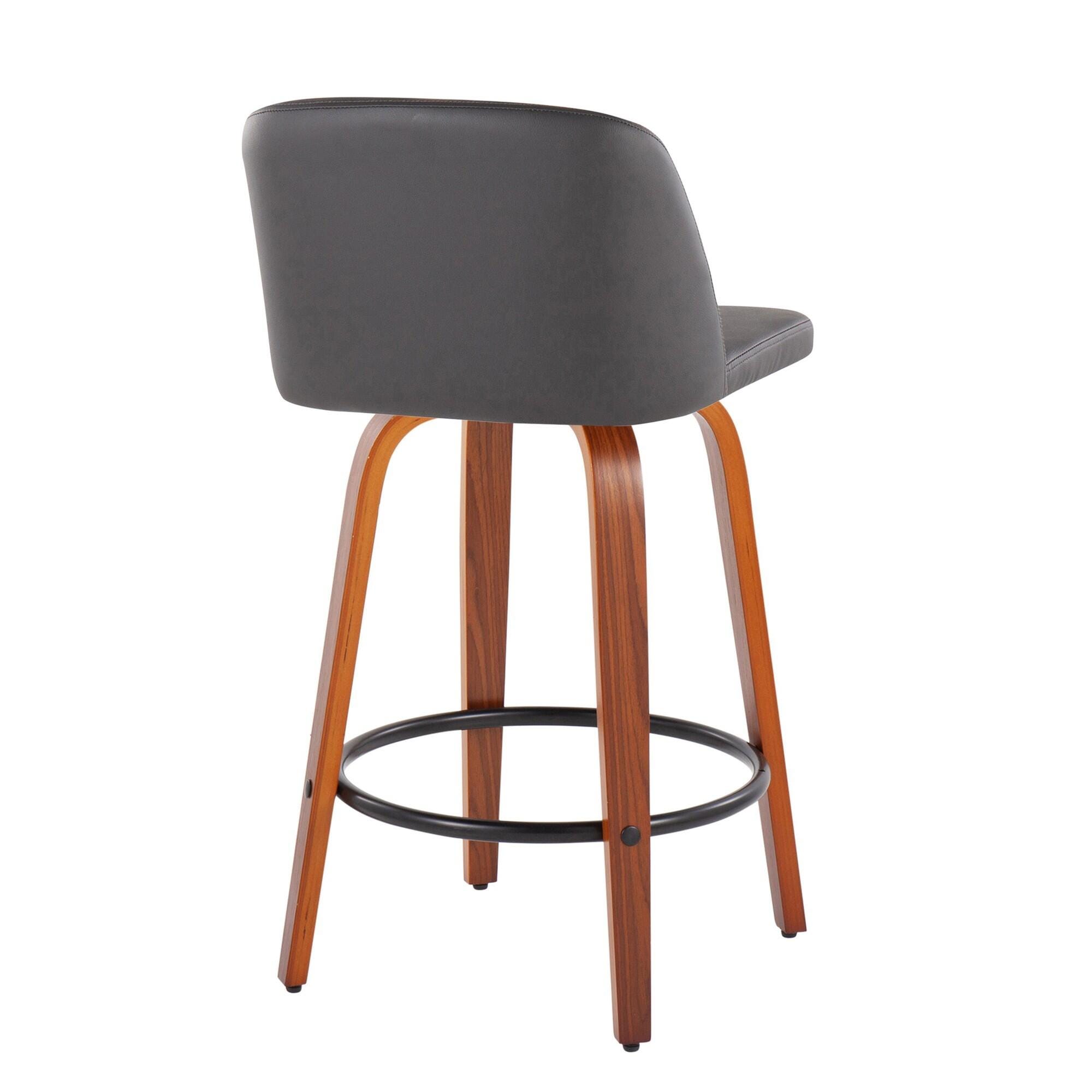 LumiSource Toriano Counter Height Bar Stool (Set of 2), , large