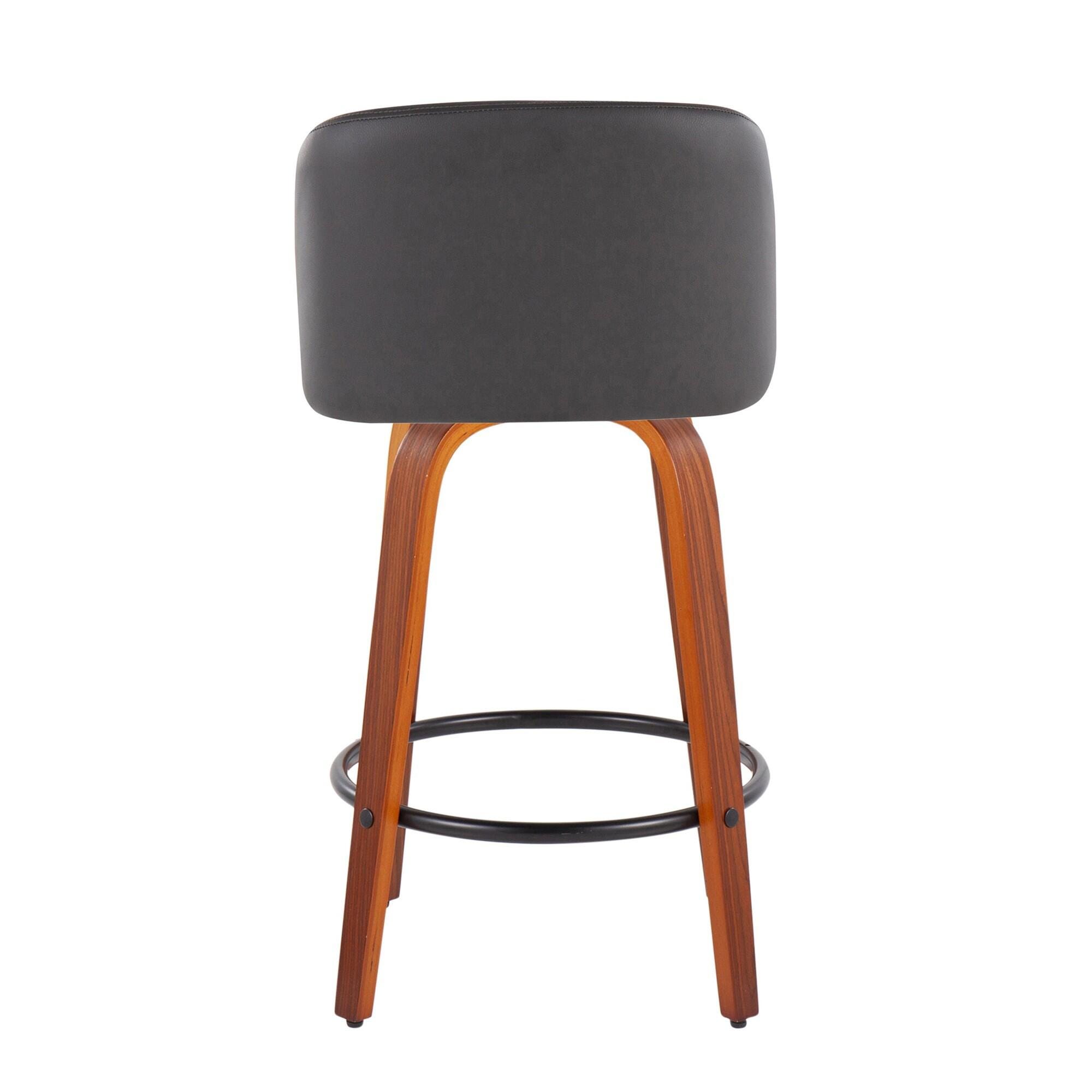 LumiSource Toriano Counter Height Bar Stool (Set of 2), , large