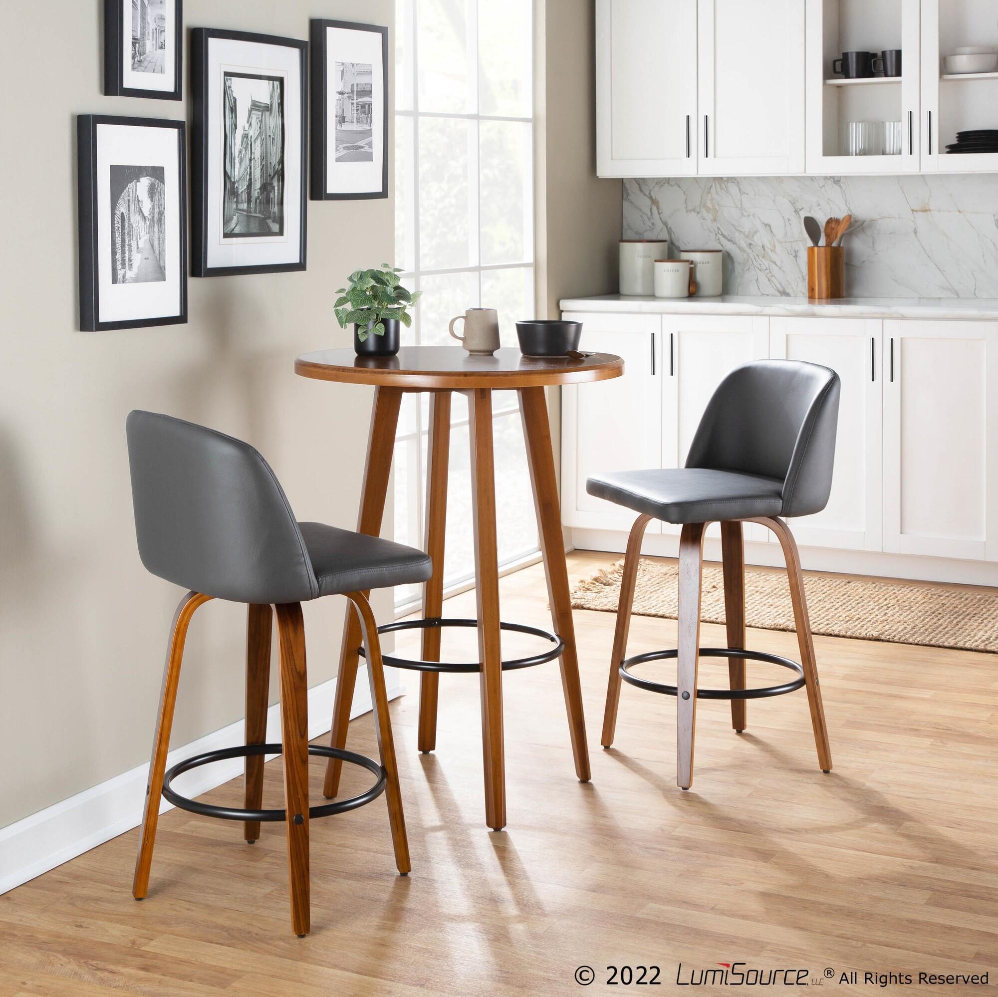 LumiSource Toriano Counter Height Bar Stool (Set of 2), , large