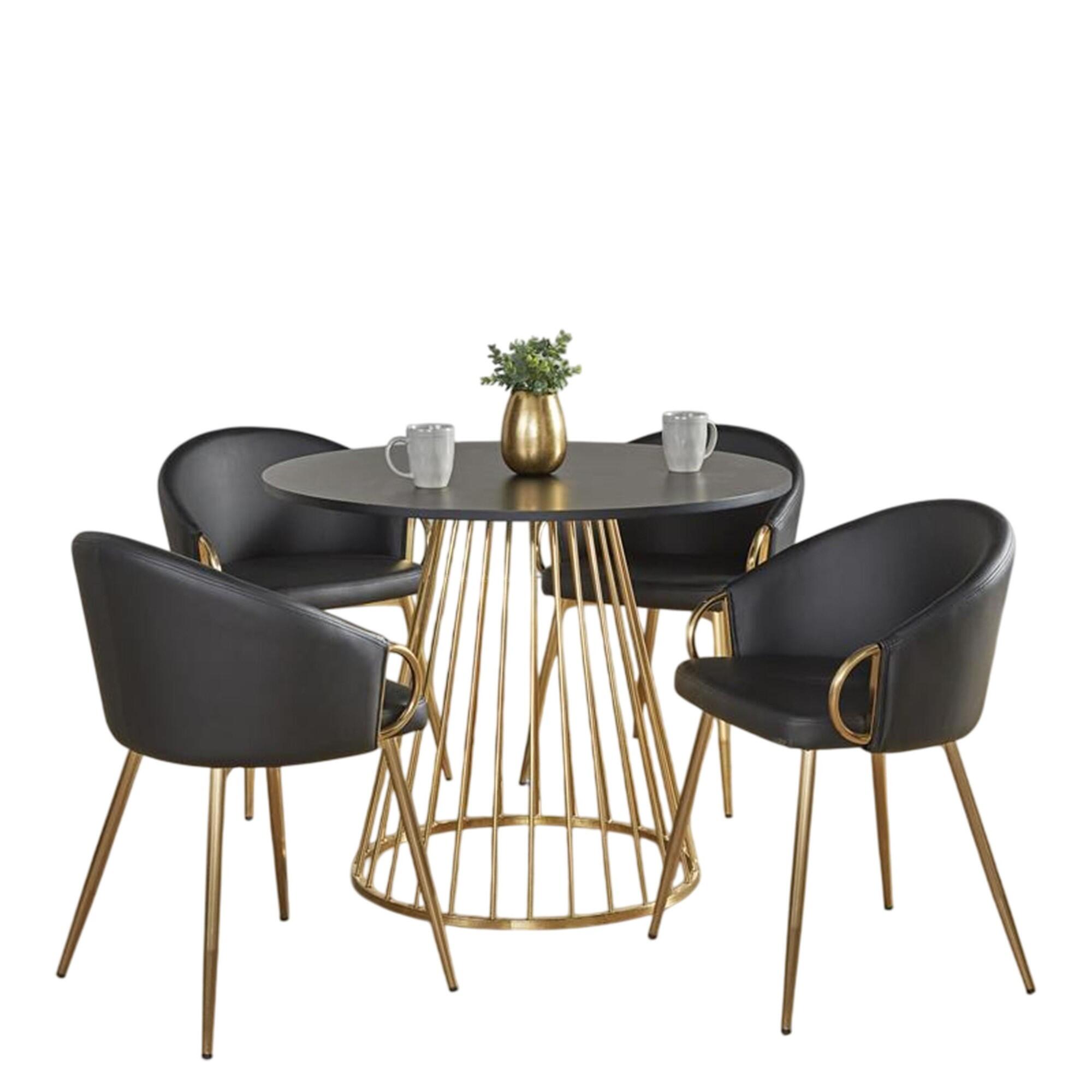 LumiSource Canary Claire Dining Table and 4 Chairs, , large