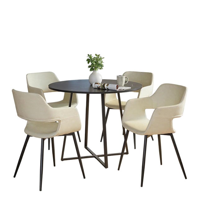 LumiSource Cosmo Margarite Dining Table and 4 Chairs