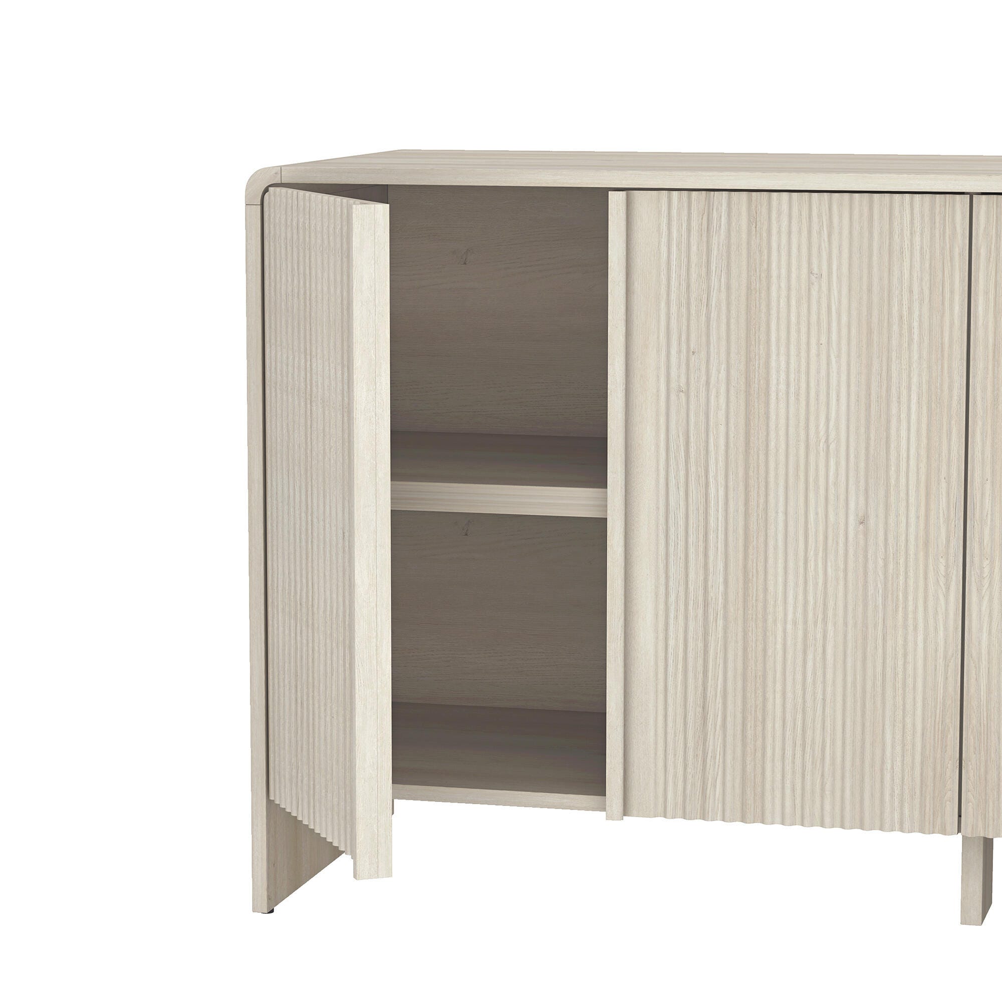 Manhattan Comfort Novara Sideboard, Whitewashed Oak, large