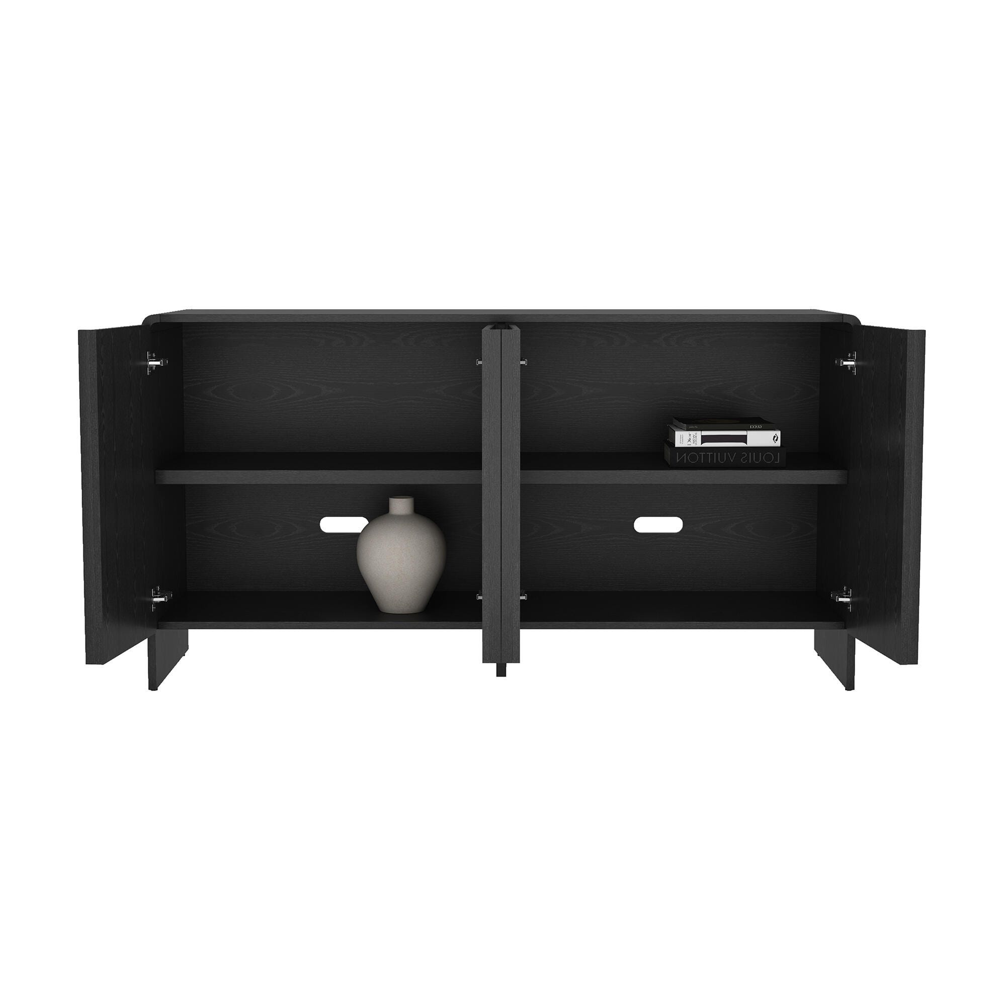 Manhattan Comfort Novara Sideboard, Black, large