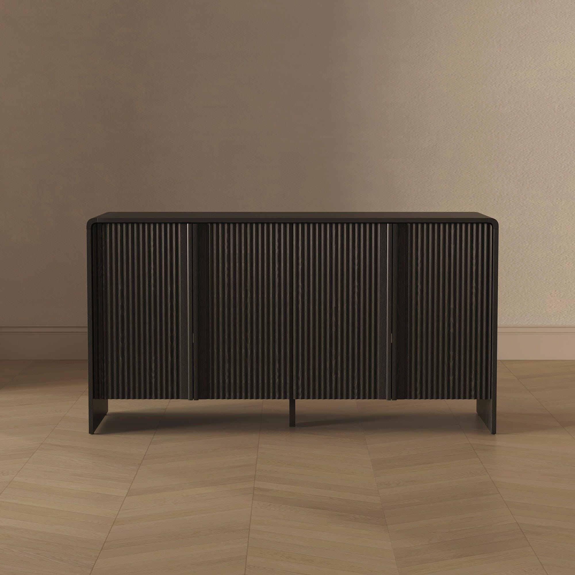 Manhattan Comfort Novara Sideboard, Black, large