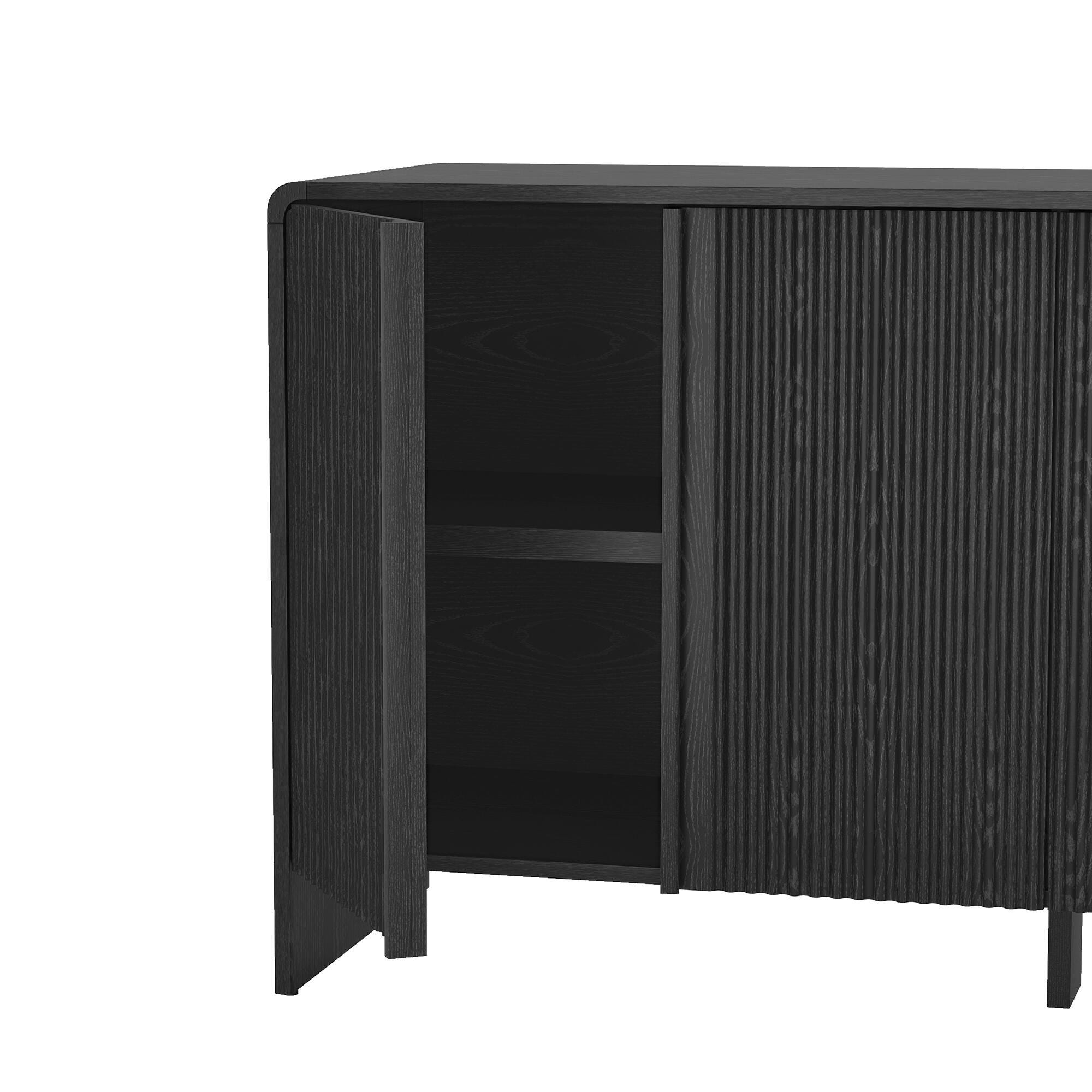 Manhattan Comfort Novara Sideboard, Black, large