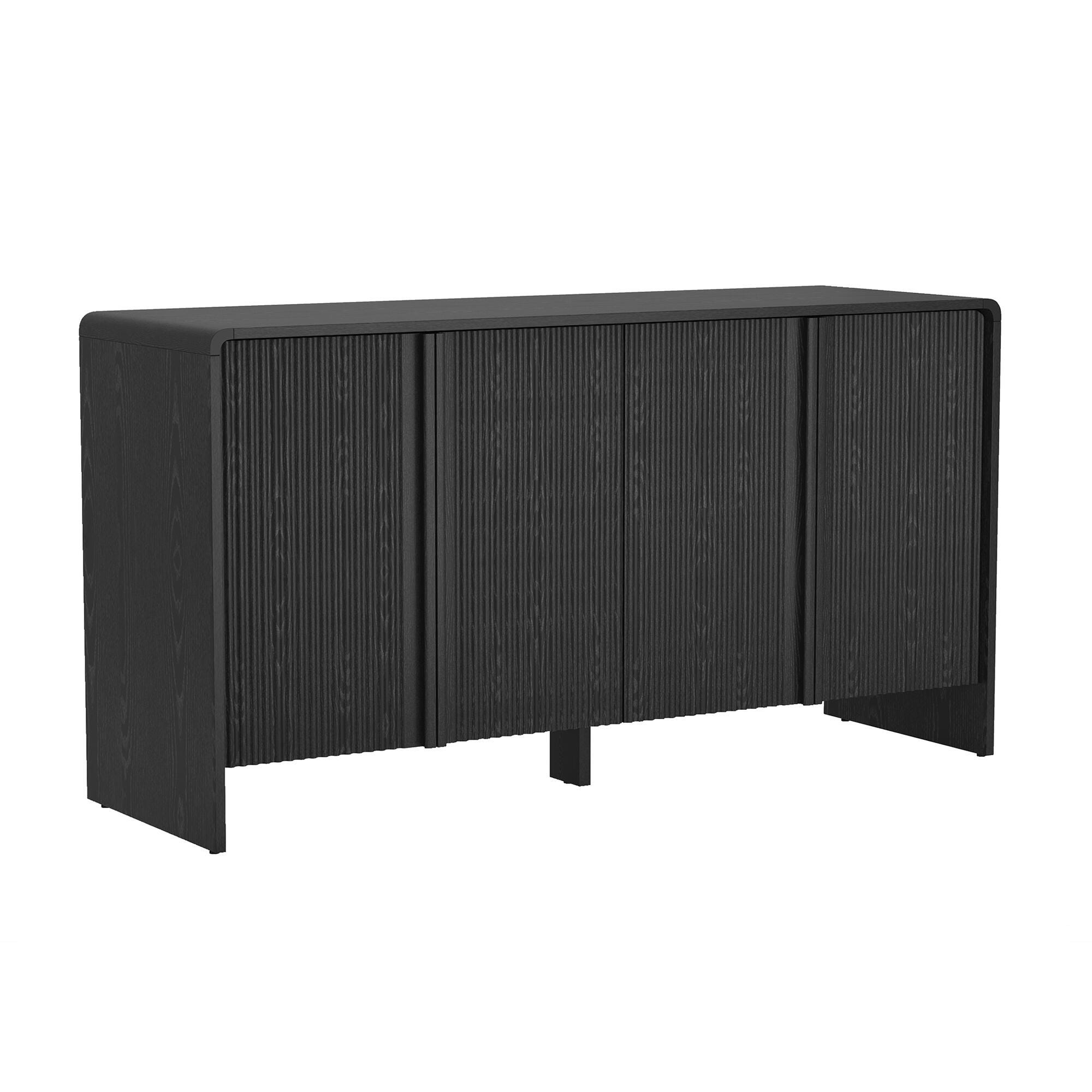 Manhattan Comfort Novara Sideboard, Black, large