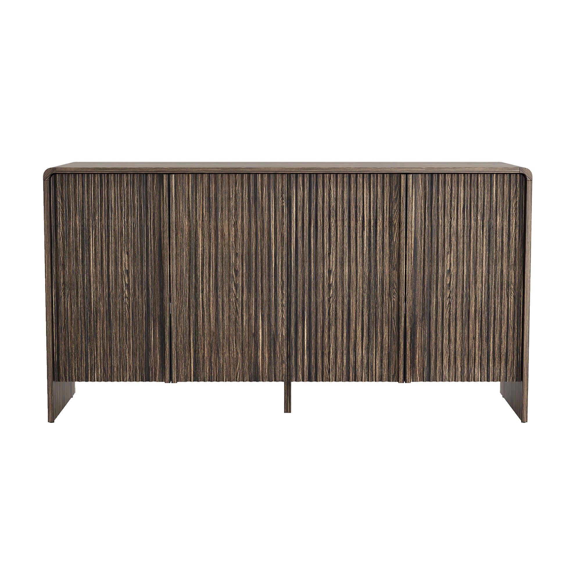 Manhattan Comfort Novara Sideboard, Jacobean Walnut, large