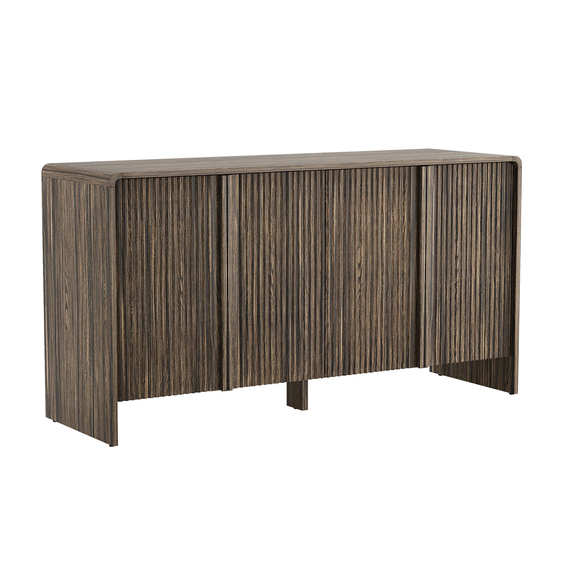 Manhattan Comfort Novara Sideboard, Jacobean Walnut, large