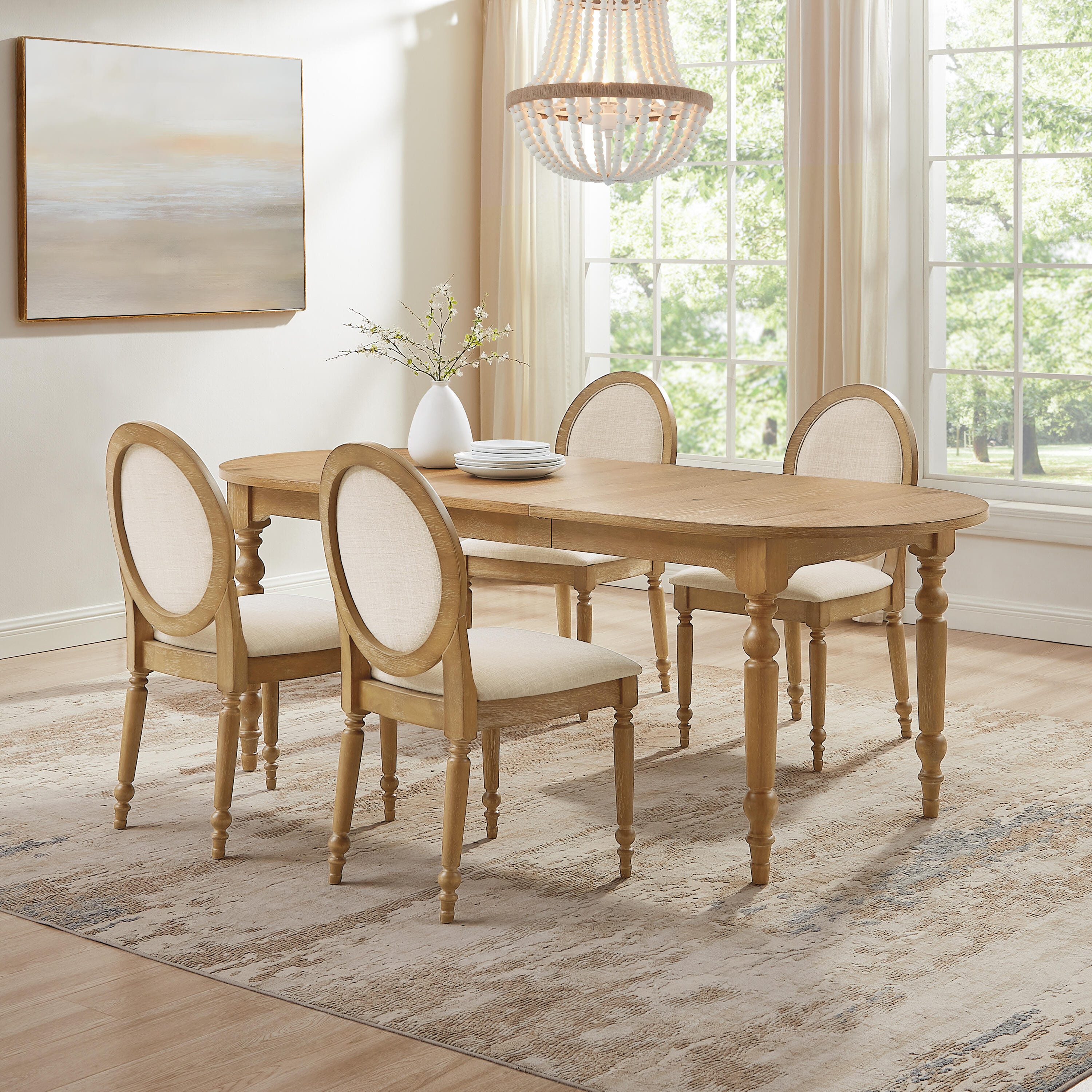 Crosley Furniture Daphne Extendable Dining Table and 4 Chairs, , rollover