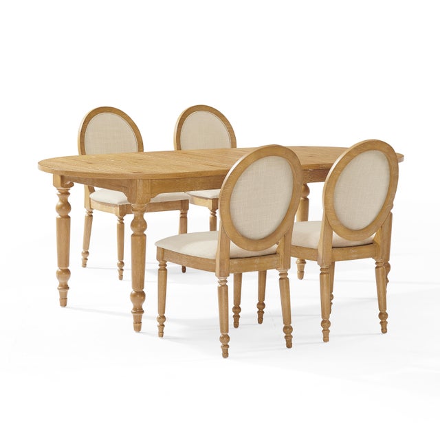 Crosley Furniture Daphne Extendable Dining Table and 4 Chairs