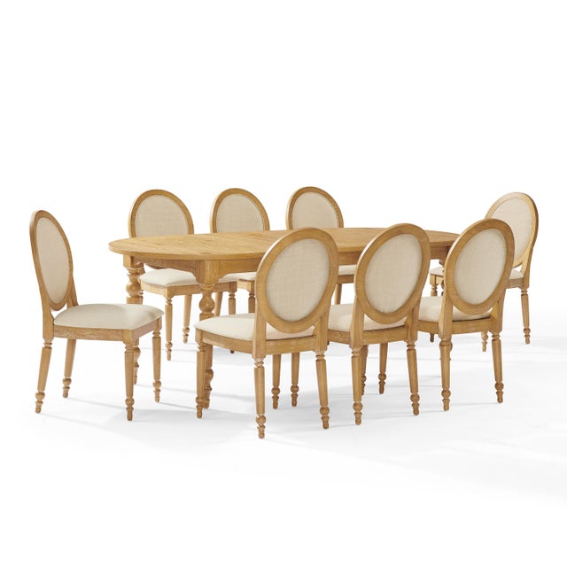Crosley Furniture Daphne Extendable Dining Table and 8 Chairs