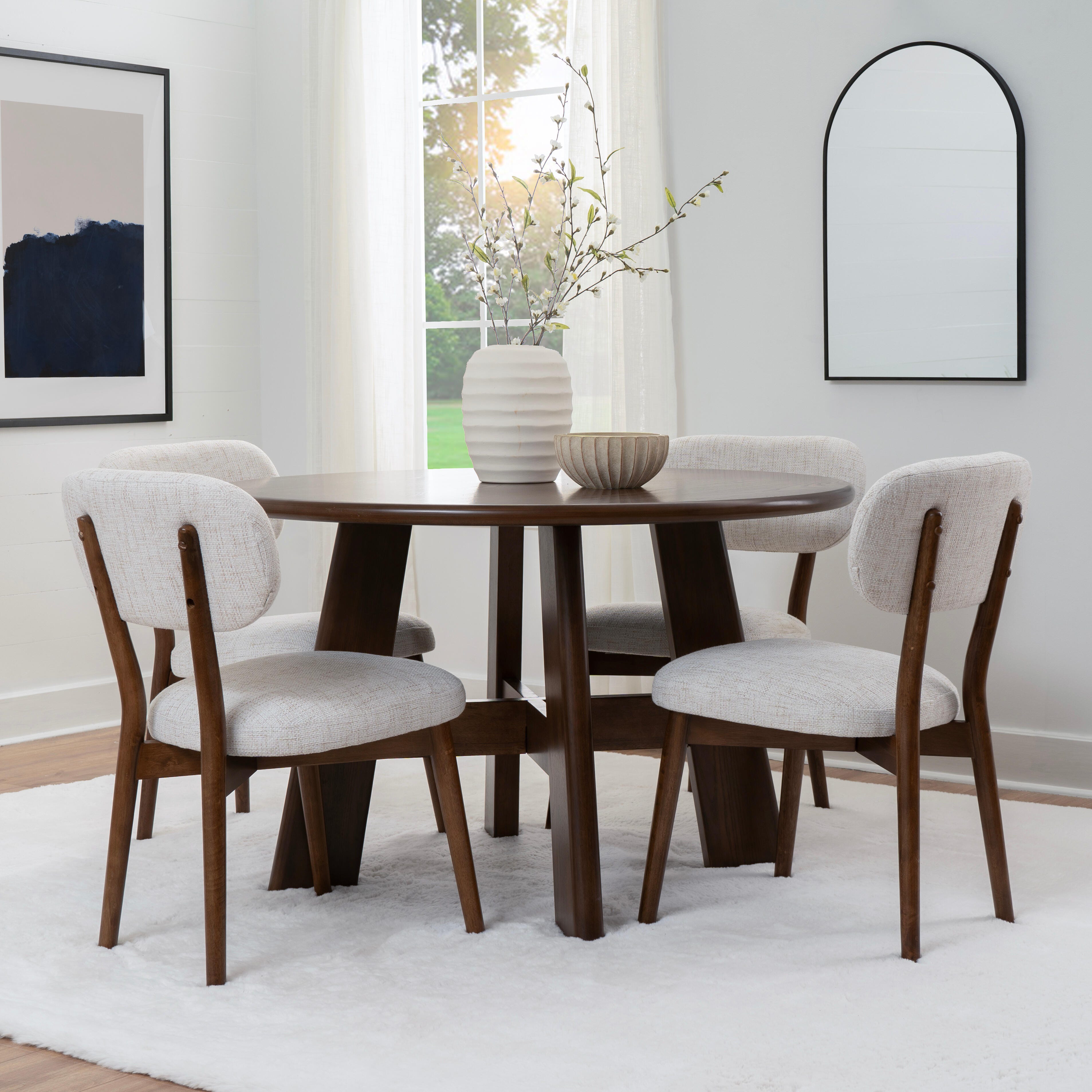 Linon Curran Dining Table and 4 Chairs, , rollover