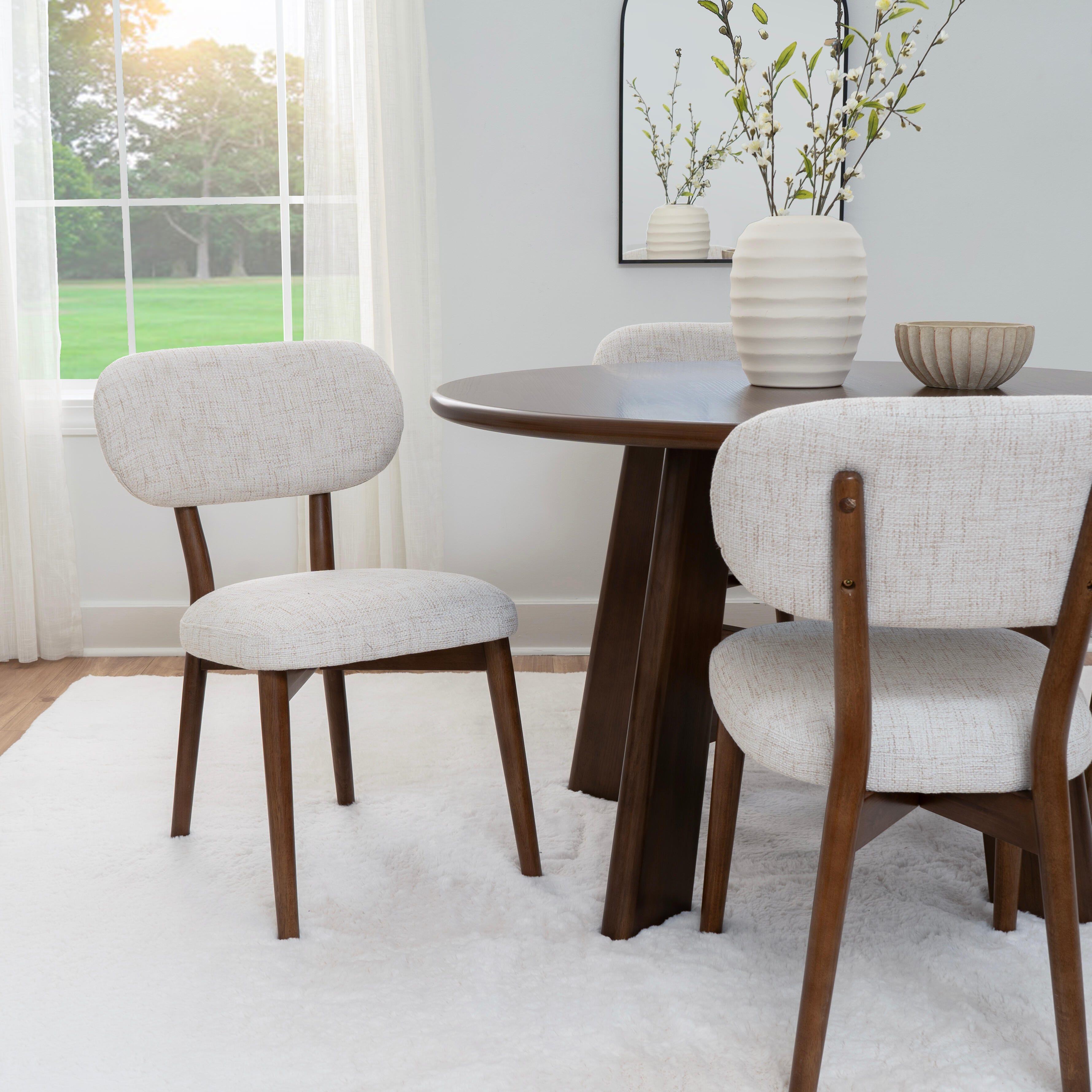 Linon Curran Dining Table and 4 Chairs, , large