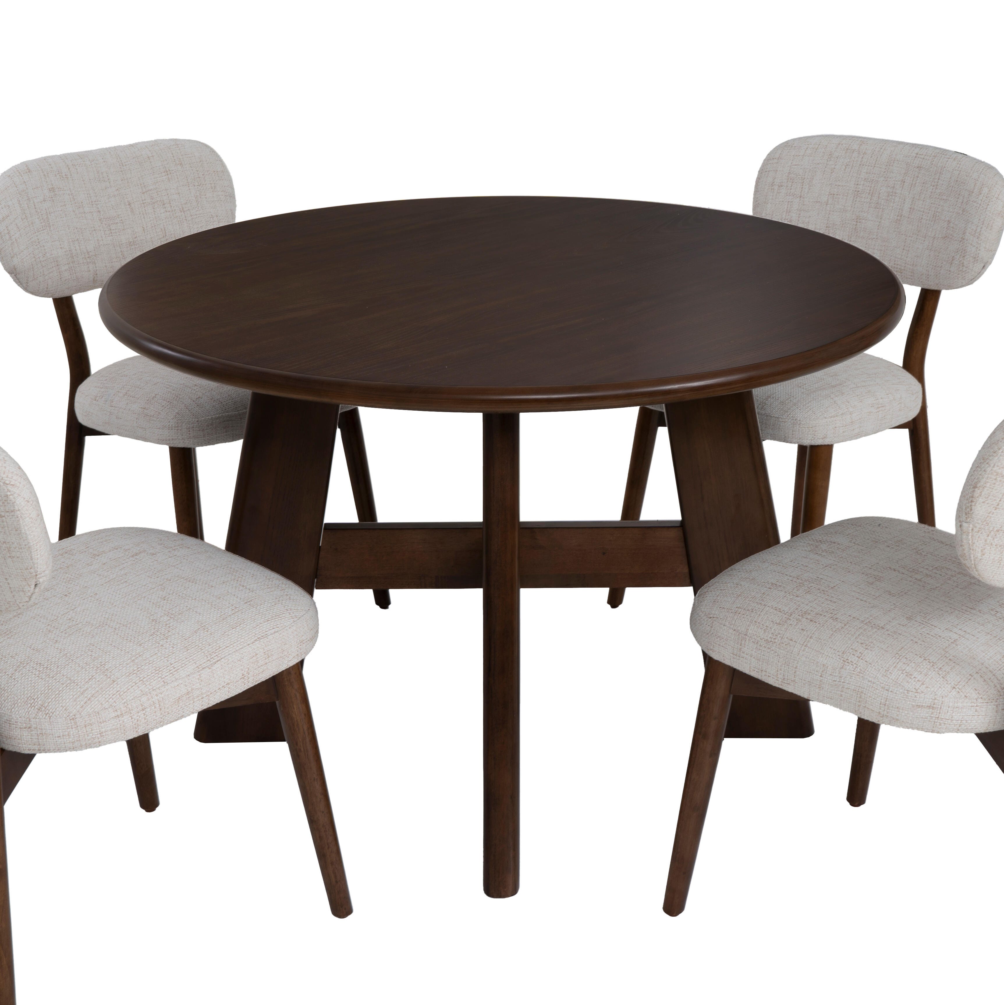 Linon Curran Dining Table and 4 Chairs, , large