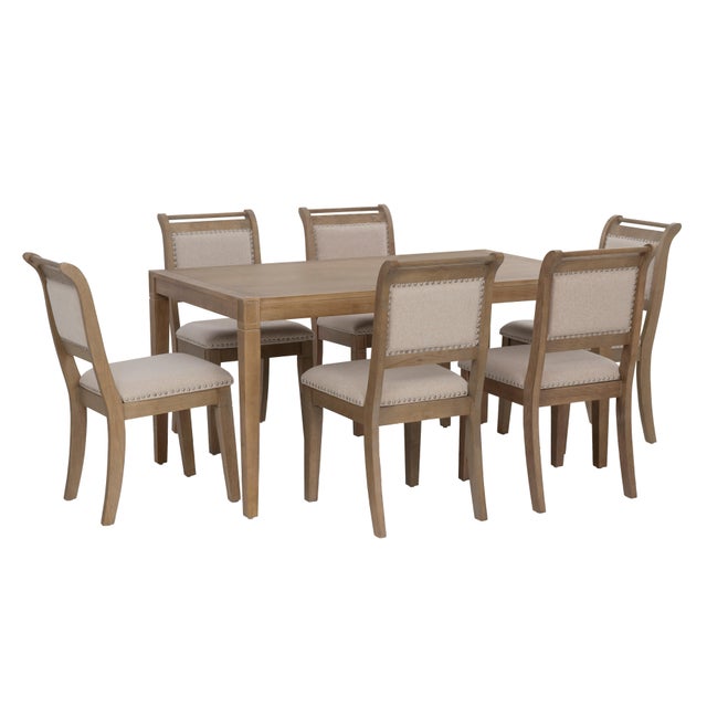 Linon Meri Dining Table and 6 Chairs