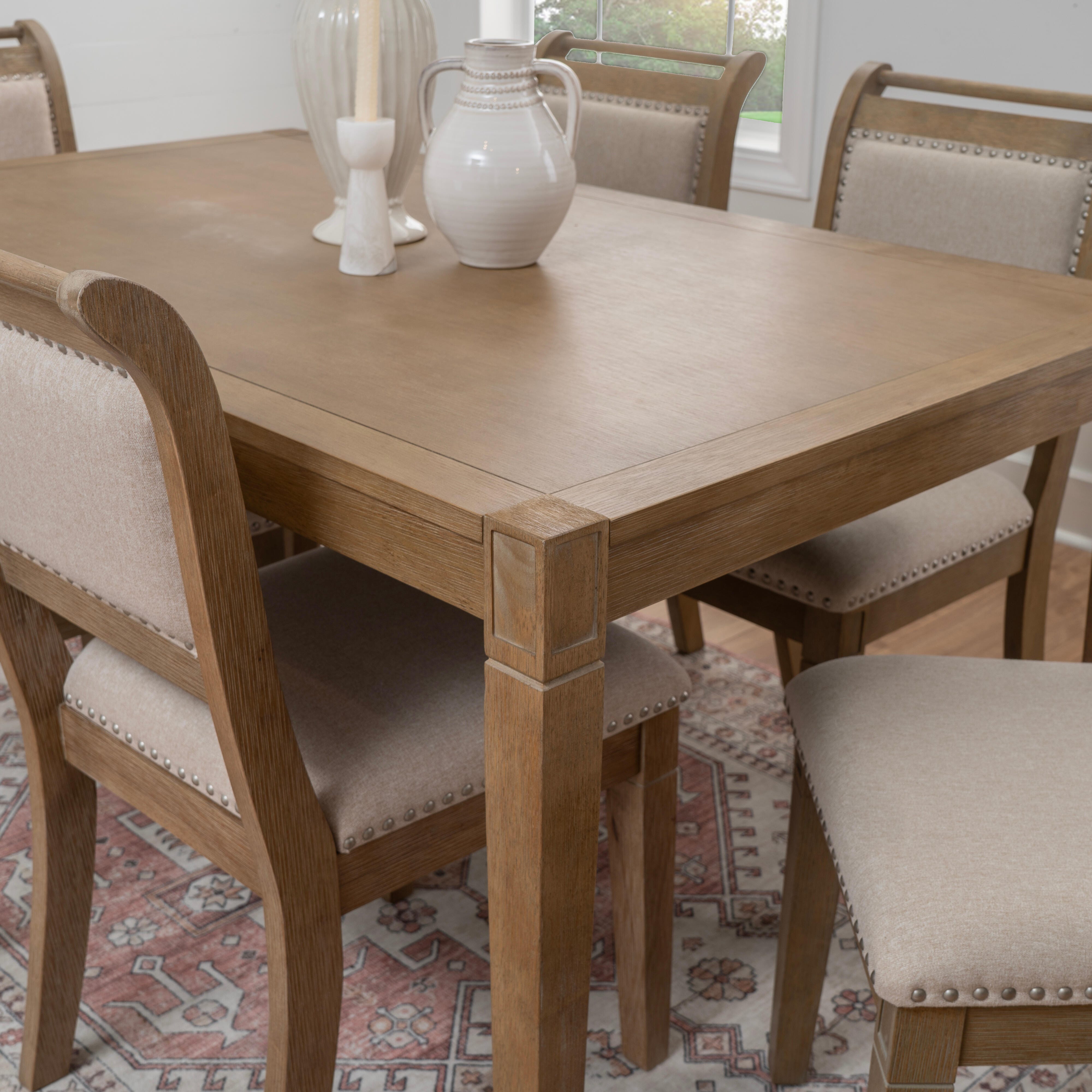 Linon Meri Dining Table and 6 Chairs, , large