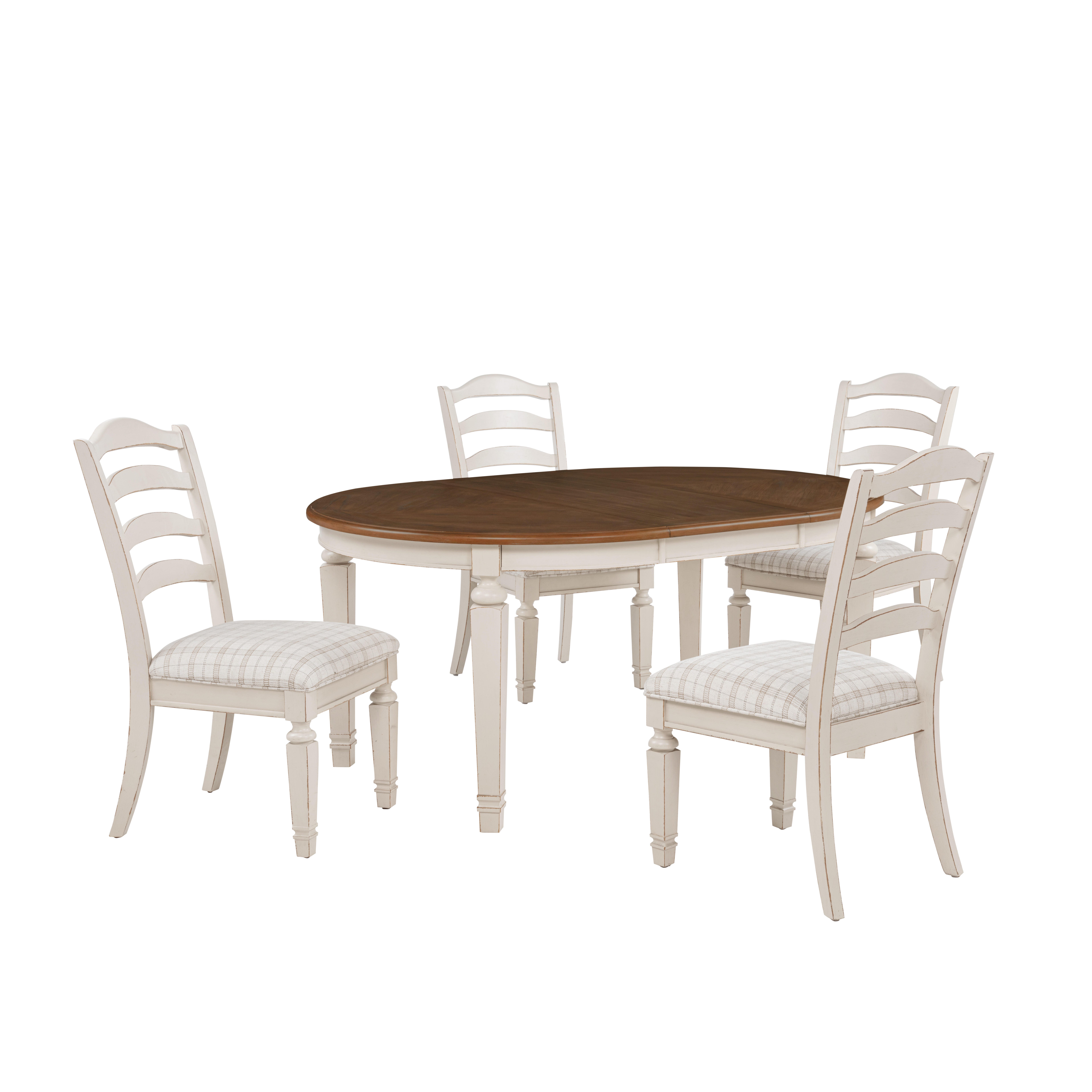 Linon Welliver Extendable Dining Table and 4 Chairs, , large