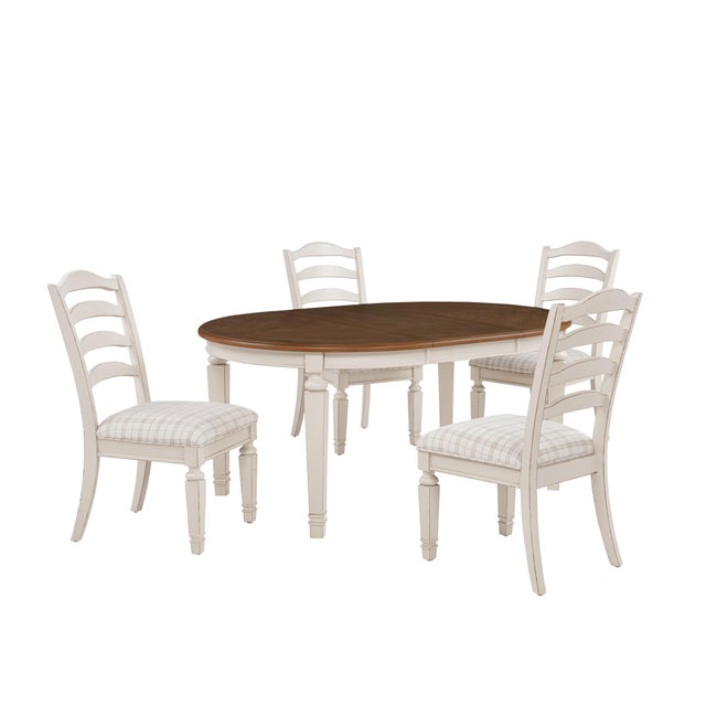 Linon Welliver Extendable Dining Table and 4 Chairs