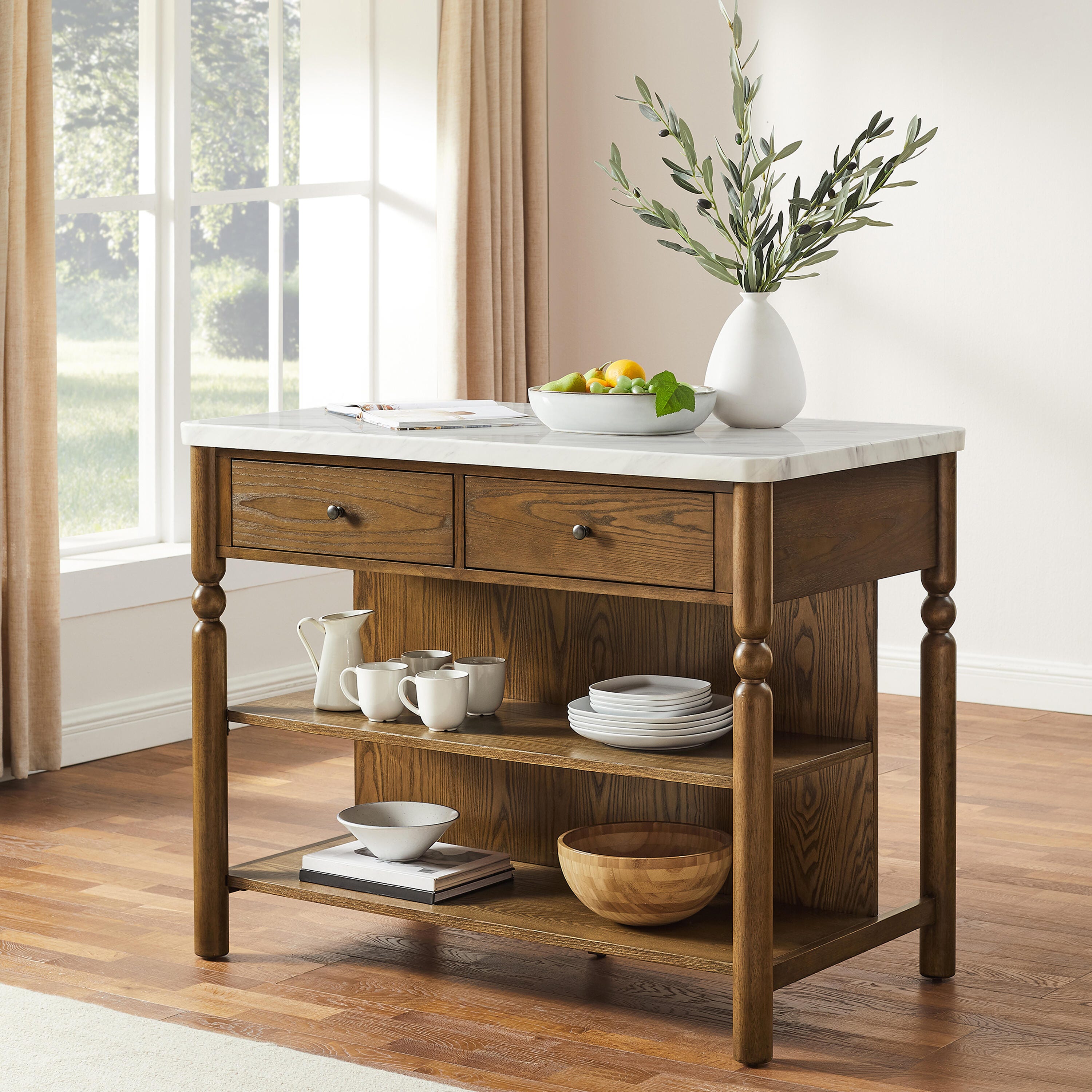 Crosley Furniture Roselyn Kitchen Island, , rollover