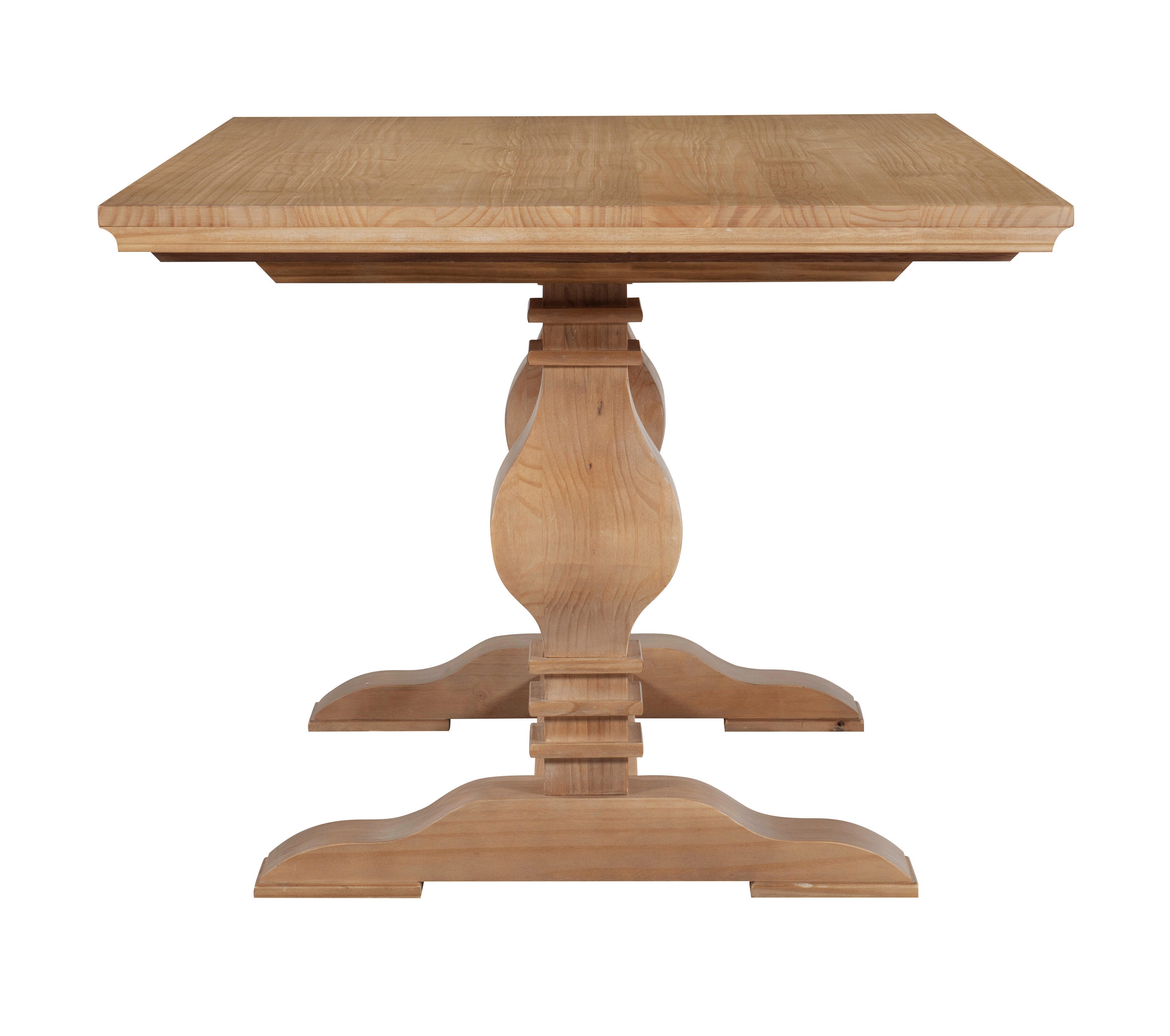 Linon Langston Dining Table, Natural, large