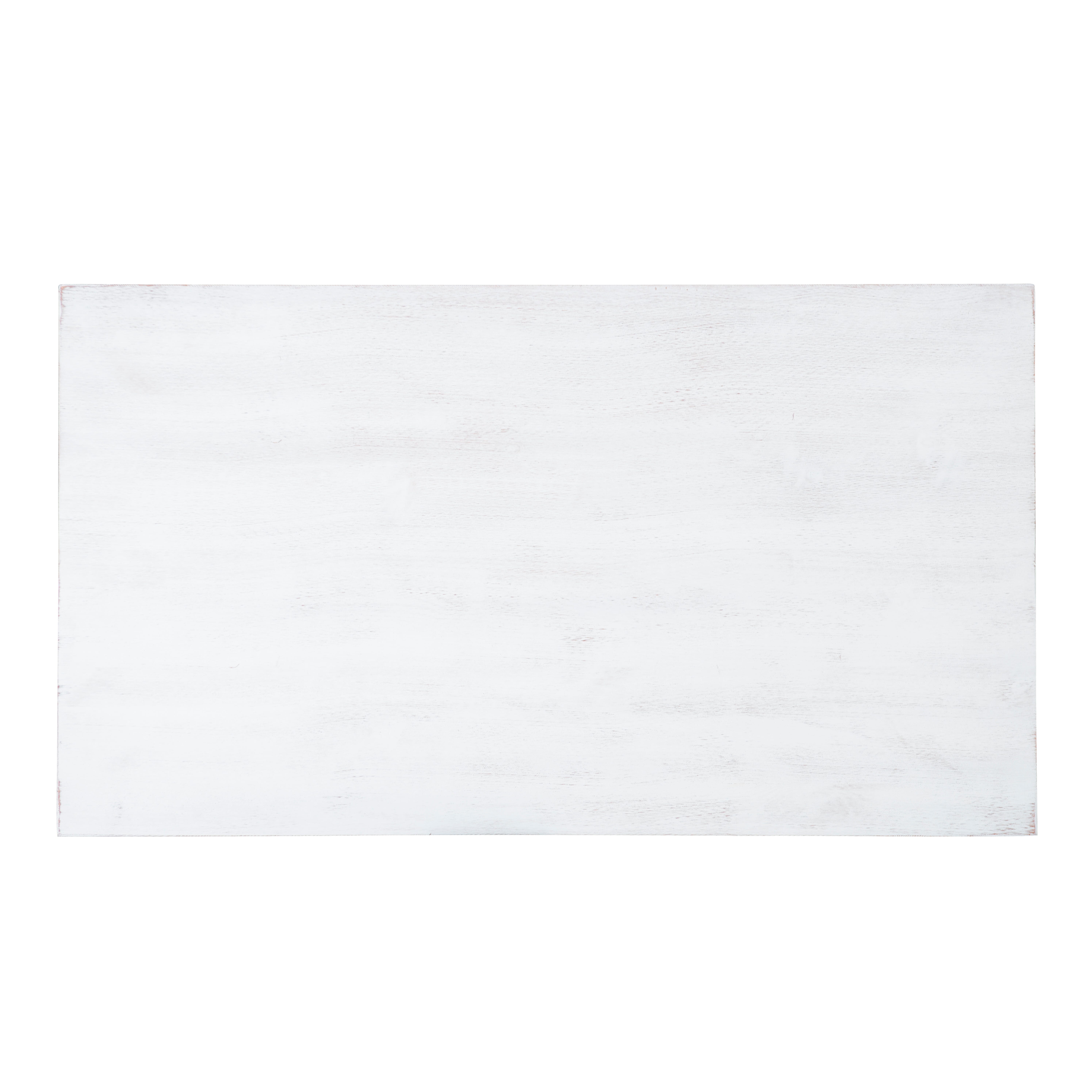 Linon Langston Dining Table, White, large
