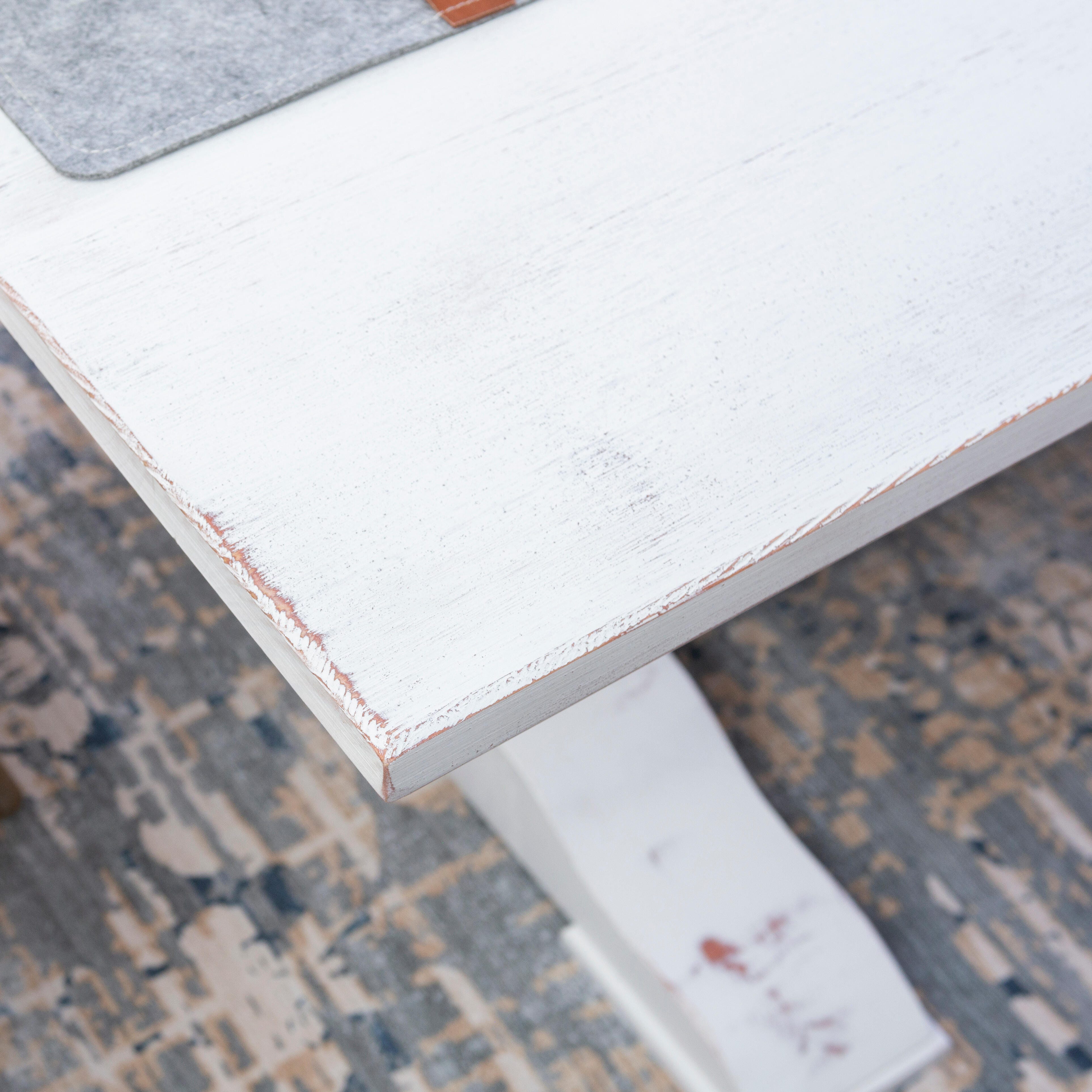 Linon Langston Dining Table, White, large
