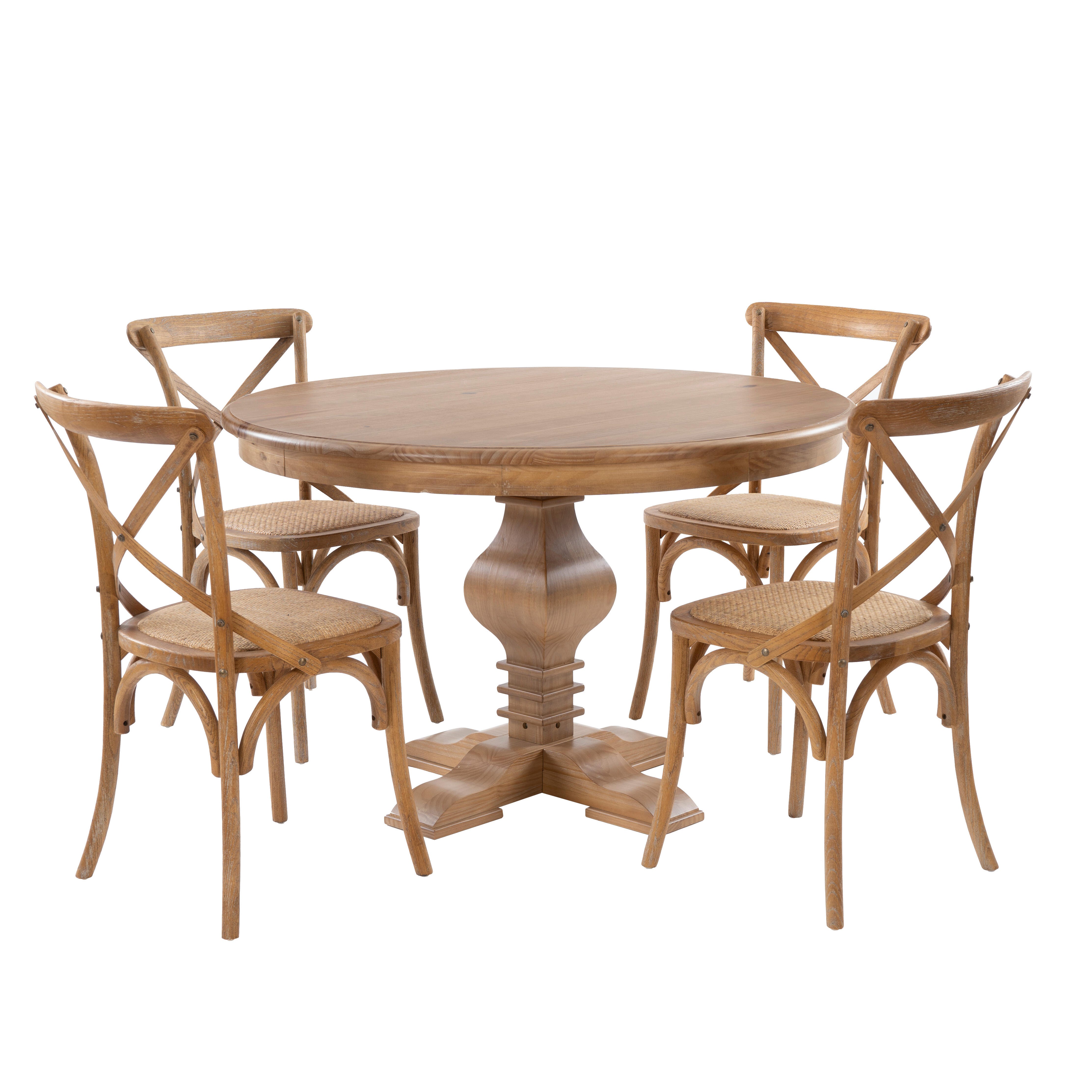 Linon Langston Dining Table and 4 Chairs, , large