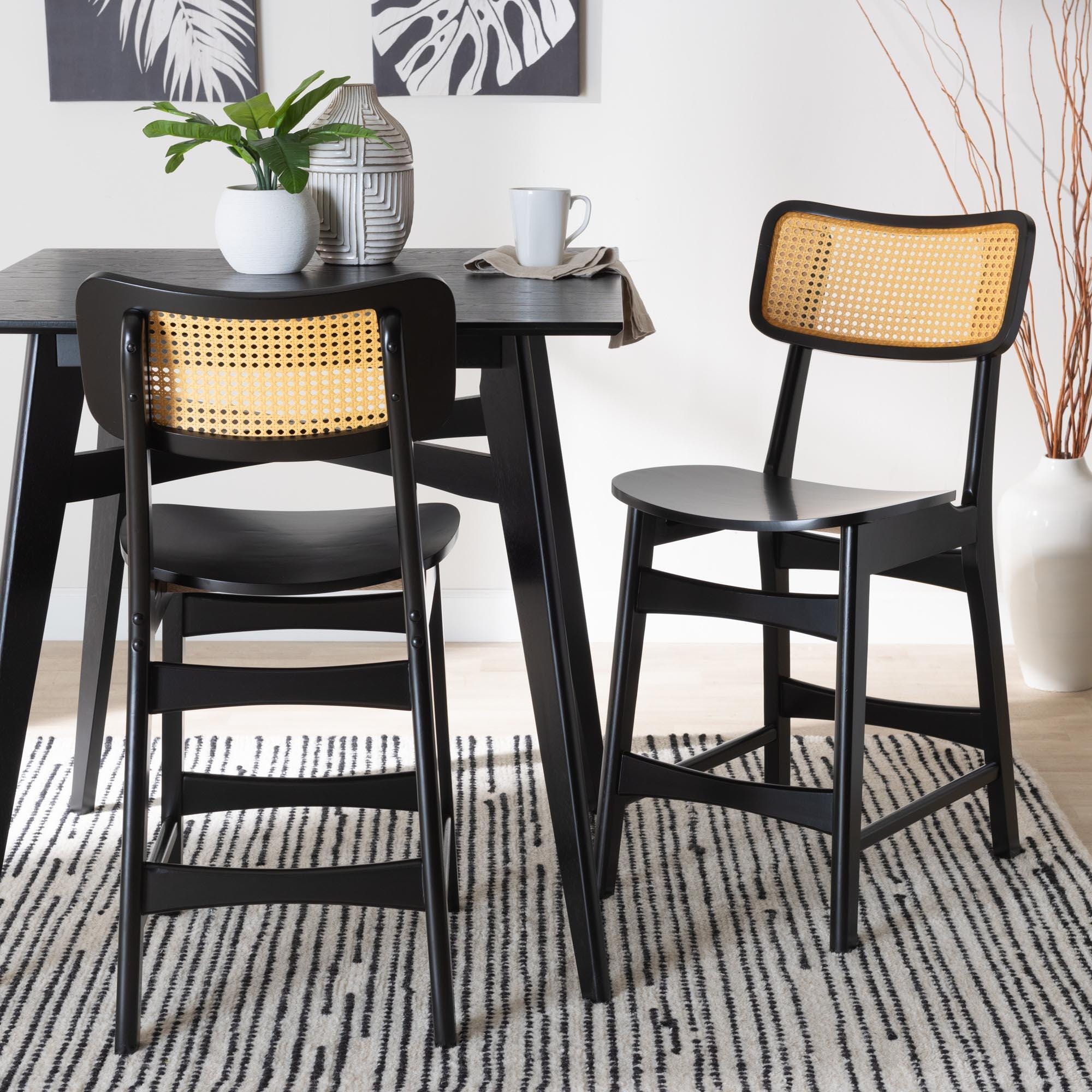 Baxton Studio Tafari Counter Height Bar Stool (Set of 2), , rollover