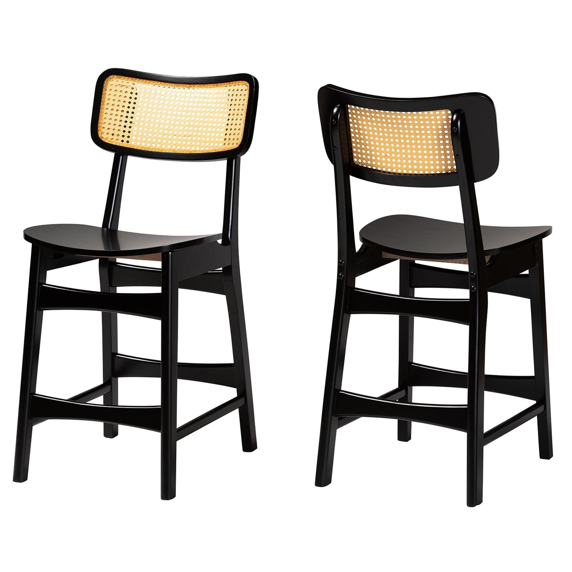 Baxton Studio Tafari Counter Height Bar Stool (Set of 2), , large